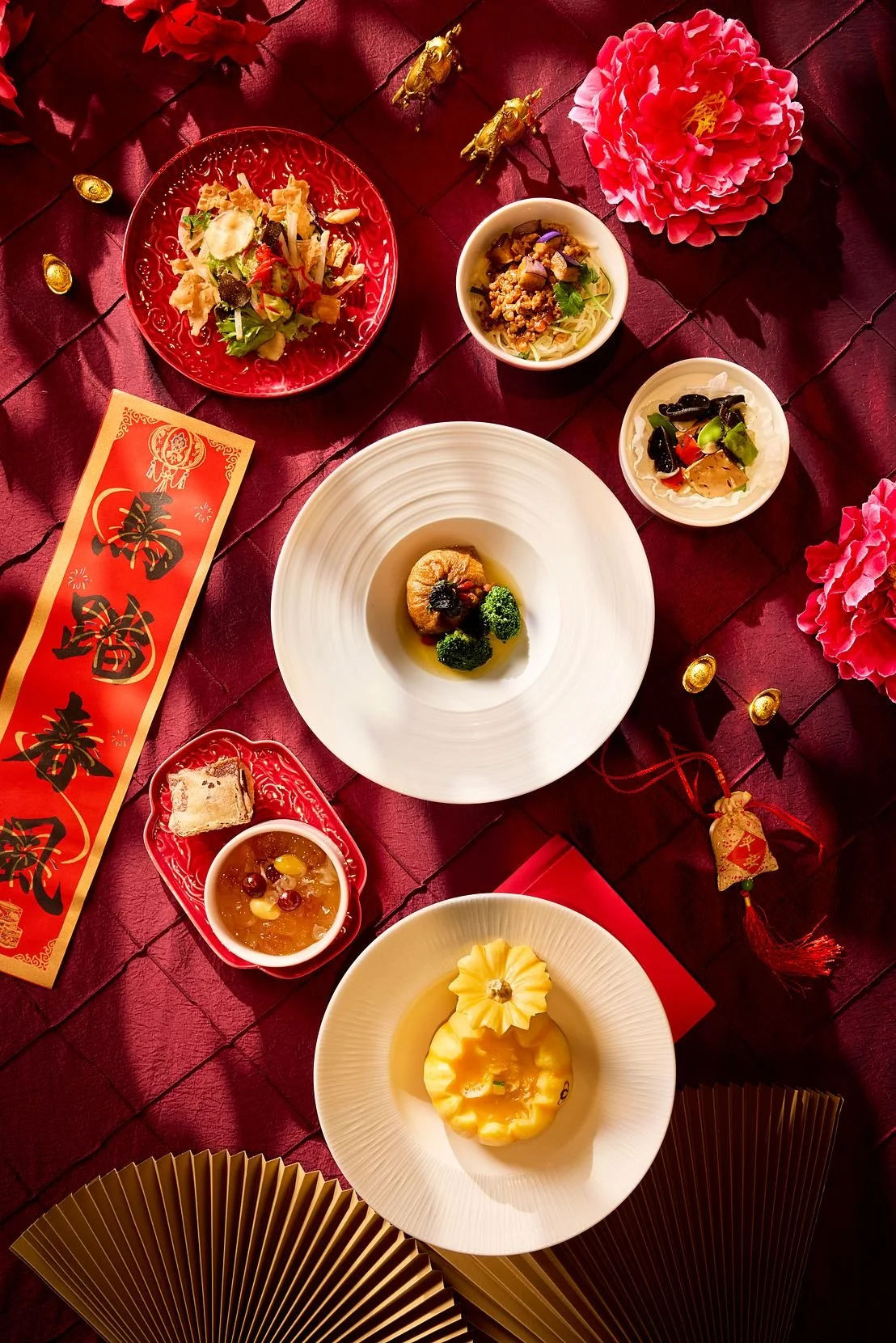 Chinese New Year concept shoot photographed for Year of the Horse at The American Club in Singapore