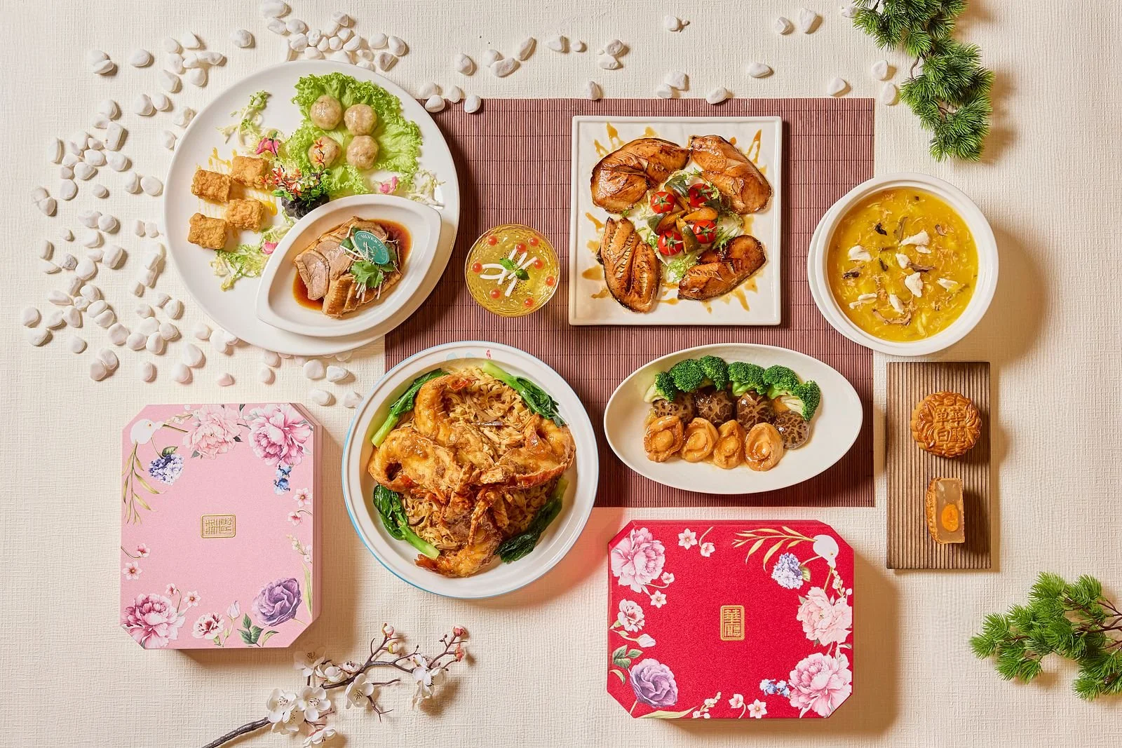 Mooncake festival menu photographed for a campaign at Tien Court Copthorne King’s Hotel in Singapore