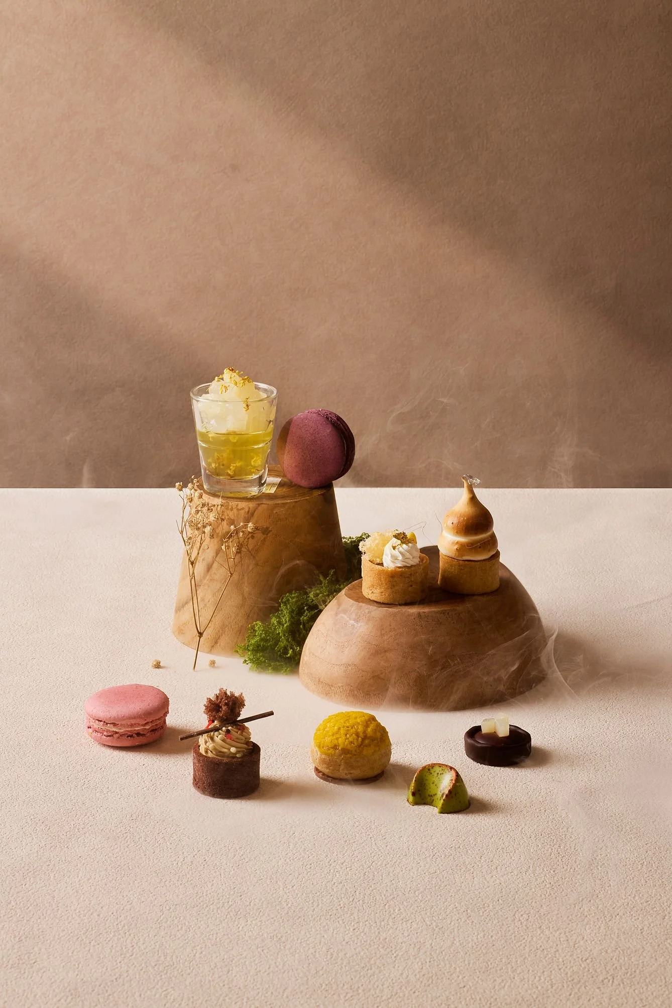 Artisan canapés photographed for a branding project for Purple Sage Group in Singapore