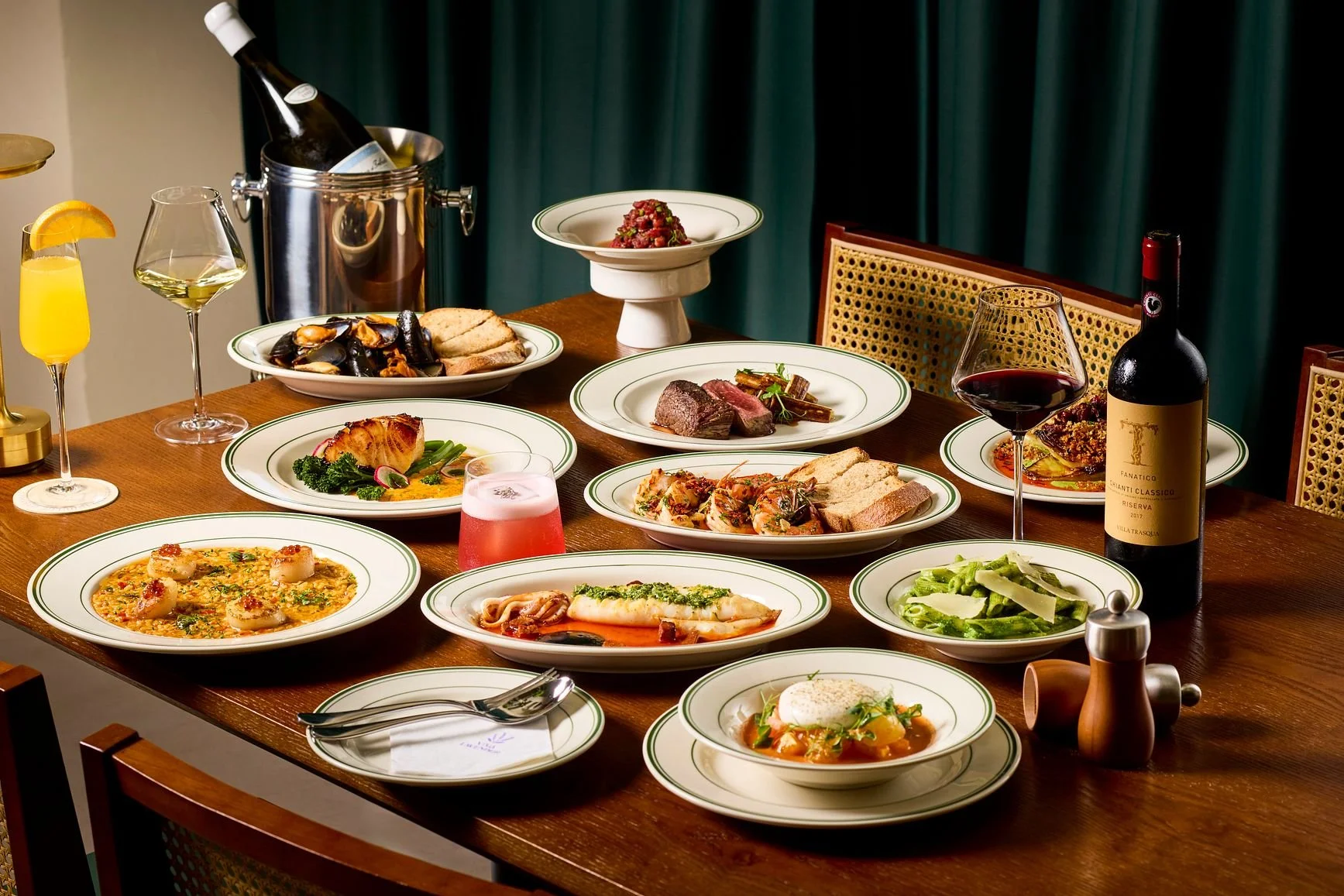 Modern European cuisine photographed for a branding campaign for Viva Lavender in Singapore