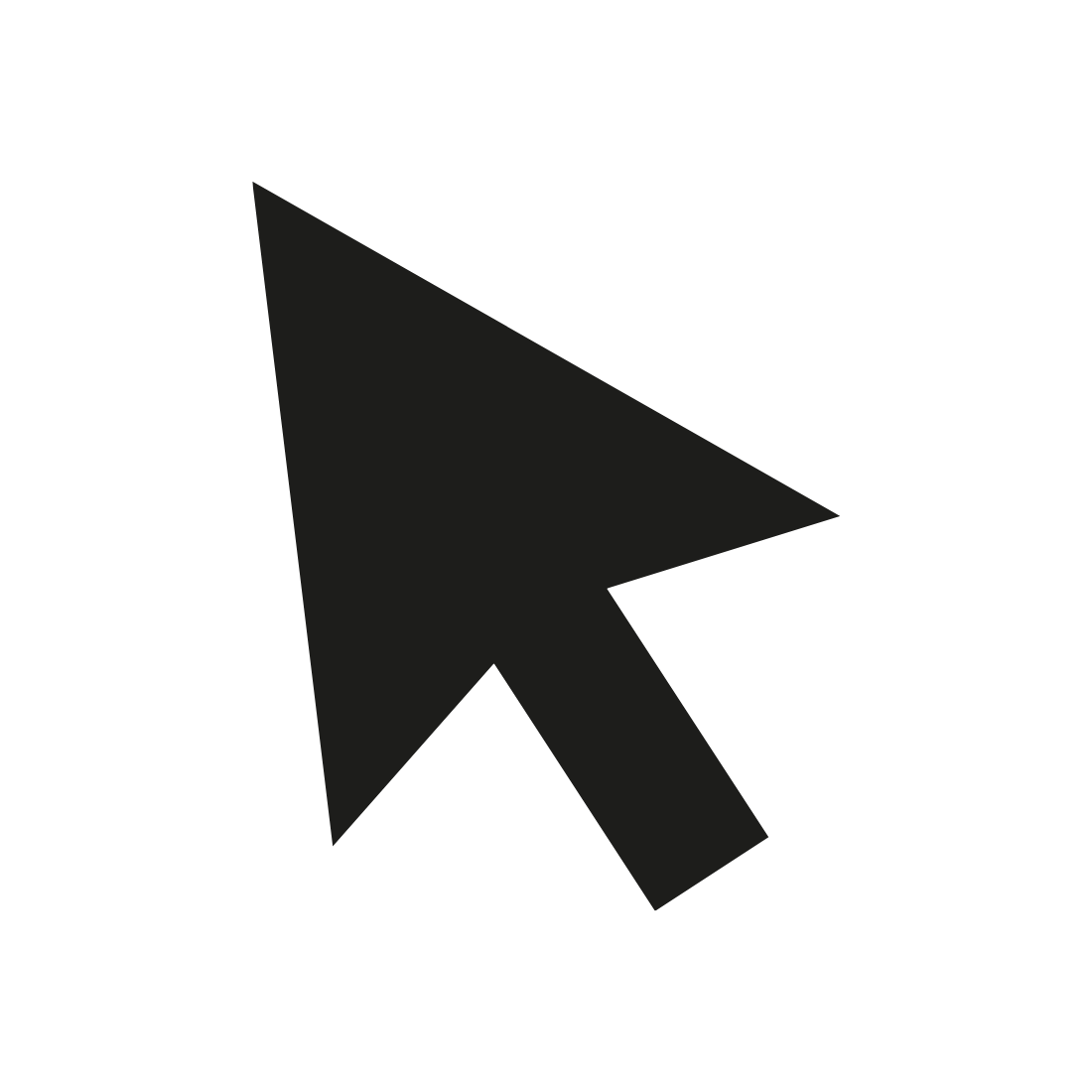 Black arrow cursor pointing upward and slightly to the left.