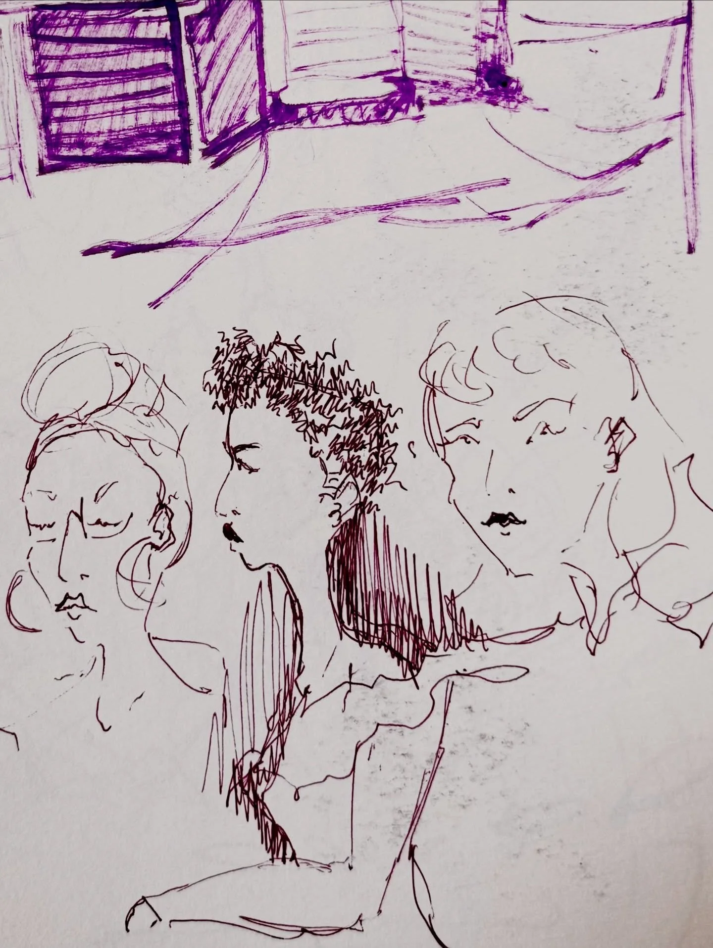 this was fun and every time I tried put my sketchbook away I got inspired again @expochicago 

#art #livedrawing #artist #people #expo