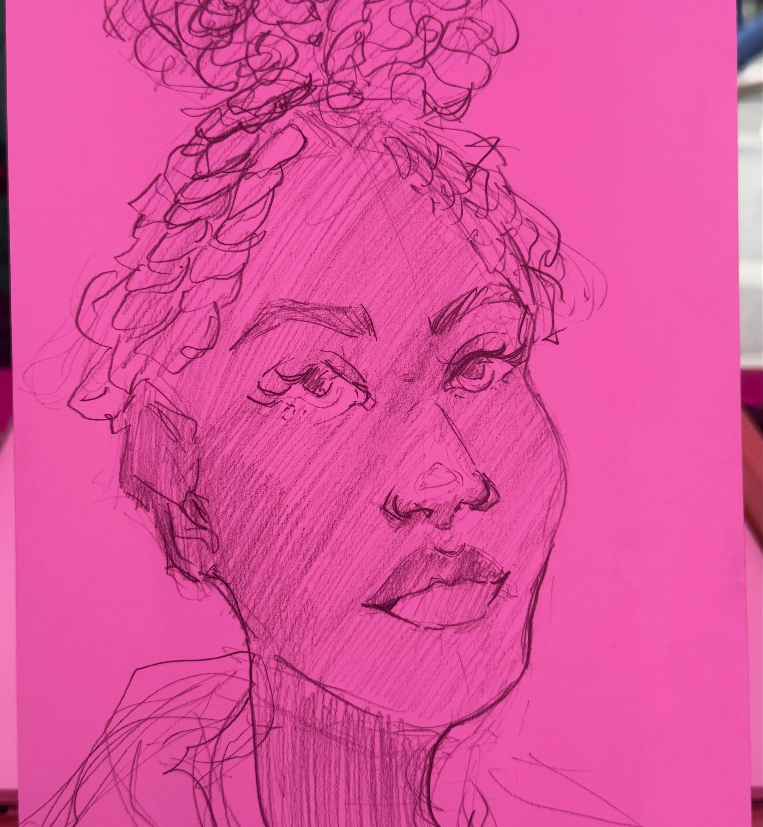 met a beautiful artist today at do division!! 
#art #artist #chicagoartist #chicagolivedrawing #chicagoportraits