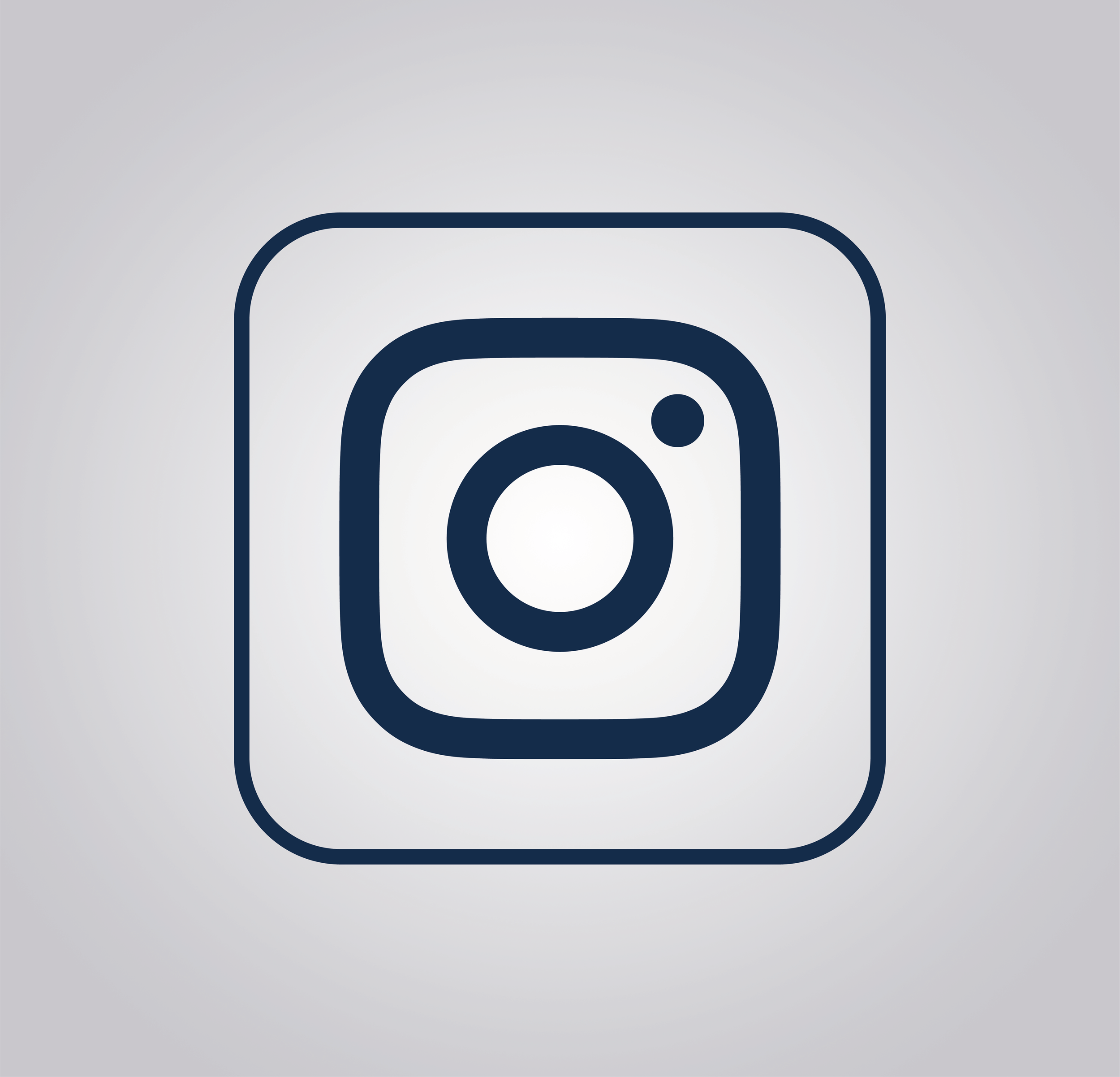 Instagram-Logo auf grauem Hintergrund
