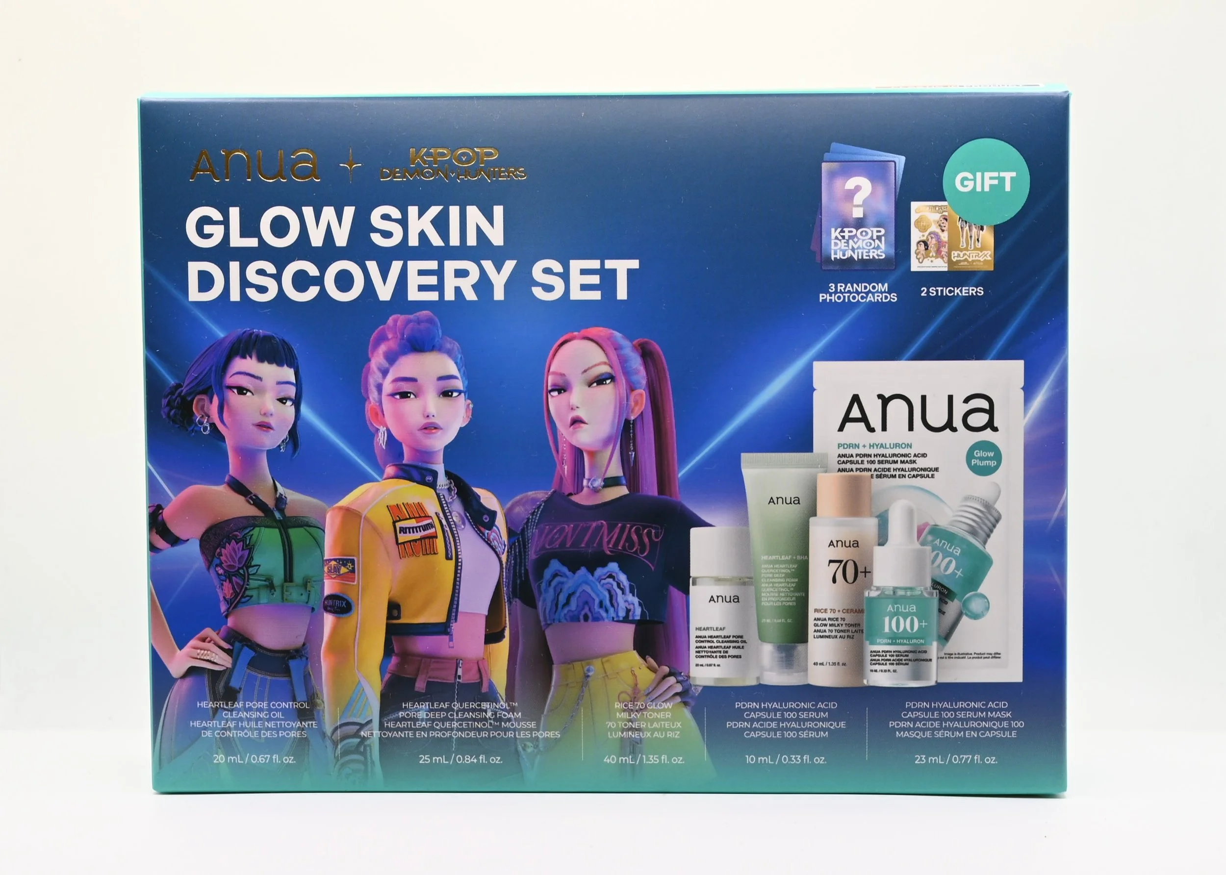 Anua - Glow Skin Discovery Set - Kpop Demon Hunters Collaboration