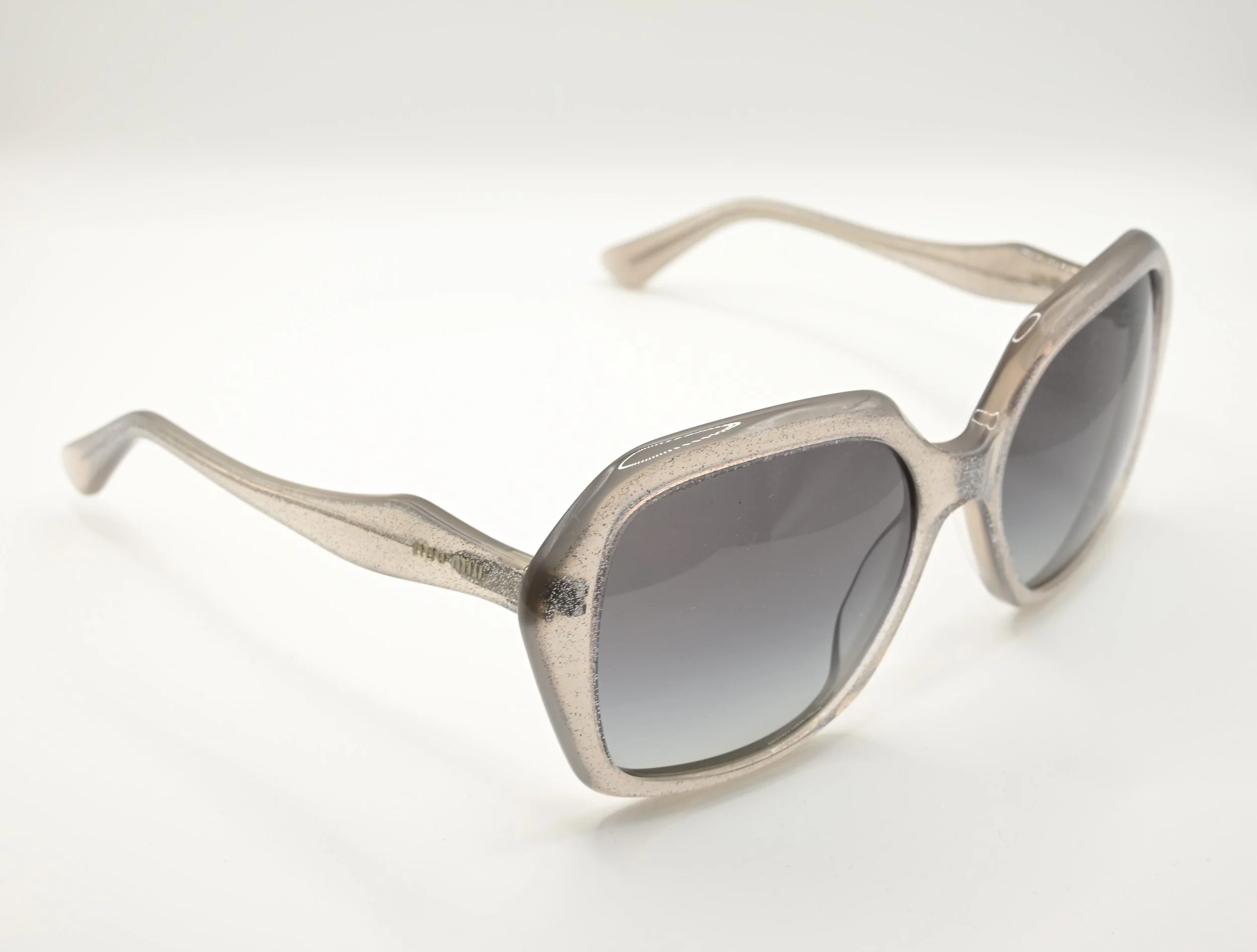 Miu Miu MU06NS HAL3M1 58 Glitter Silver