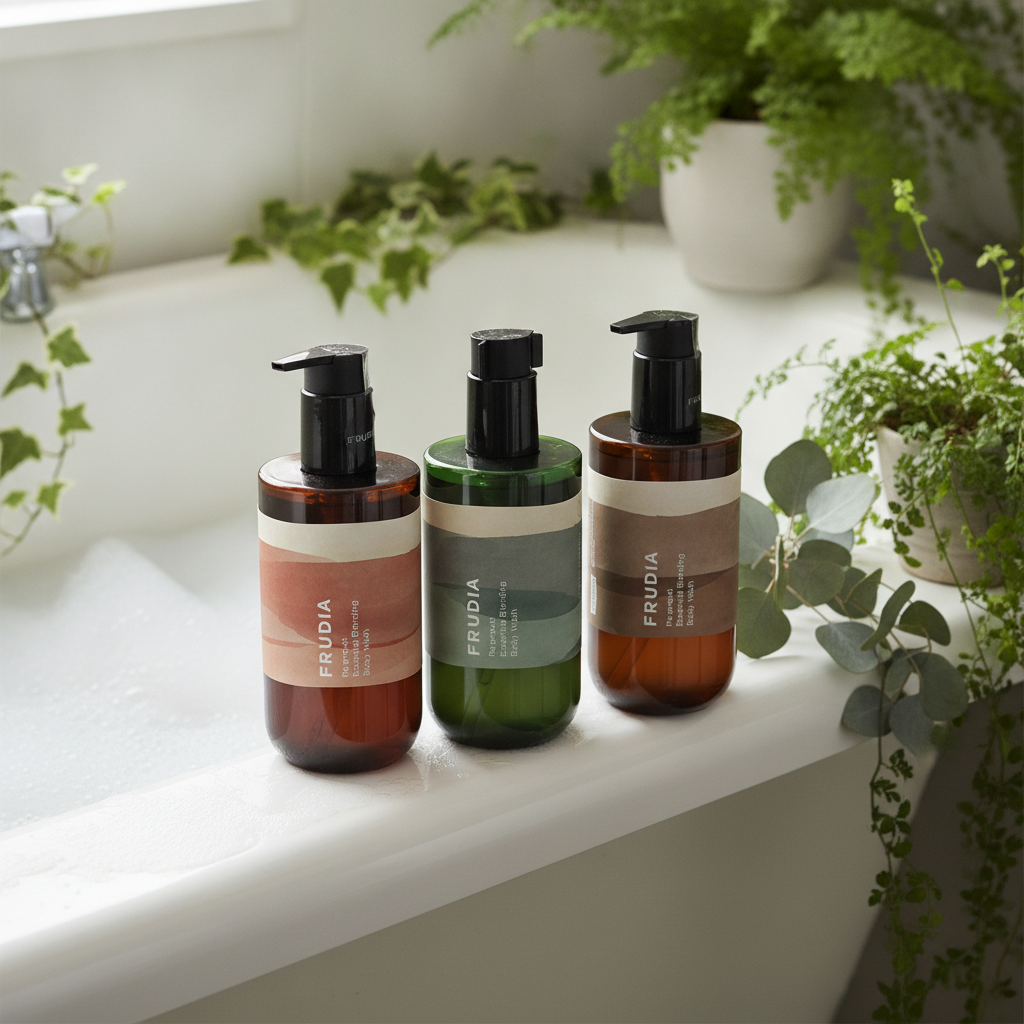 FRUDIA - Re:proust Essential Blending Body Wash - Dazzling - Greenery -  Earthy