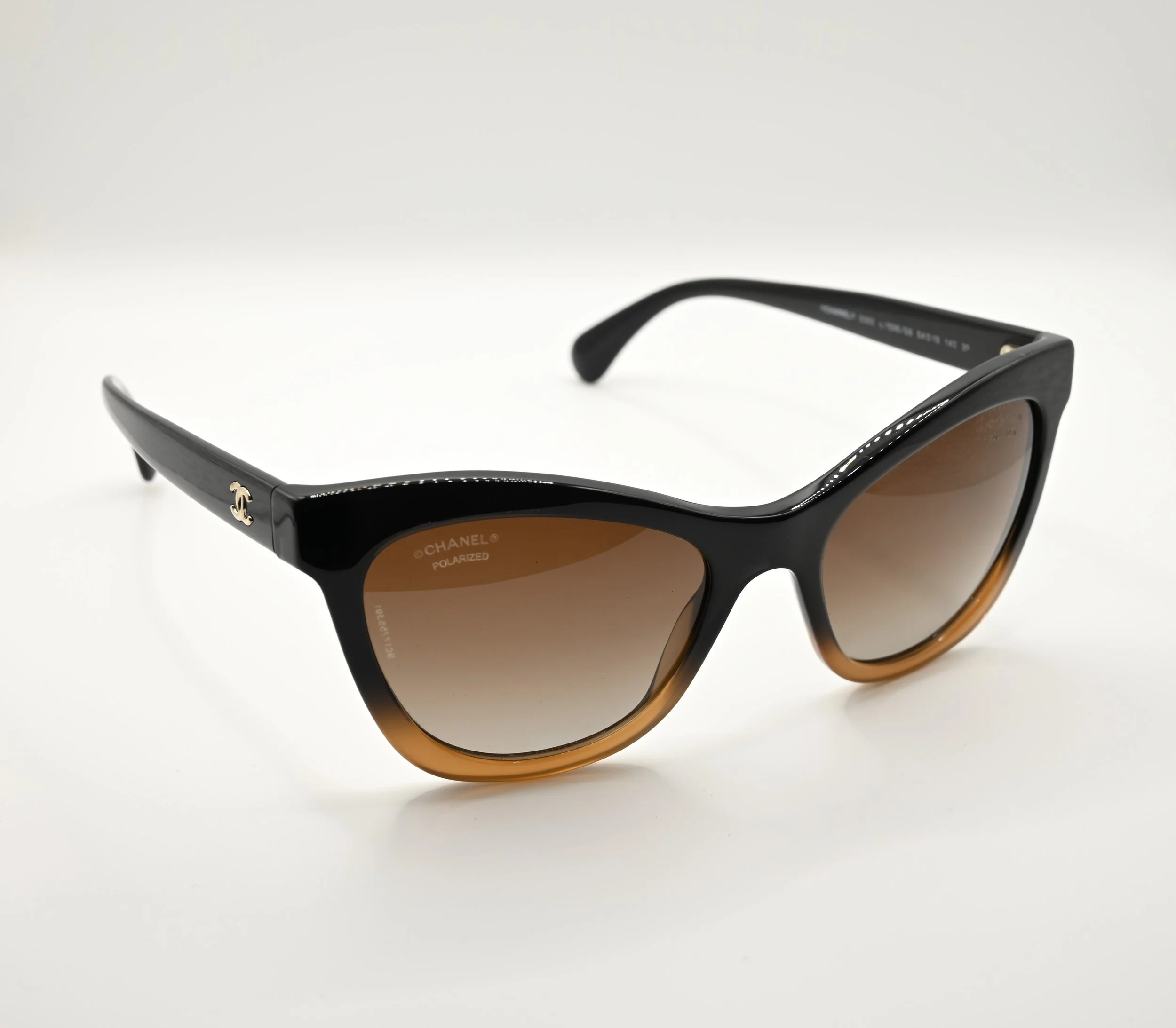 CHANEL CH5350  1556S9 54  3P 140 POLAR BLACK GRADIENT BROWN