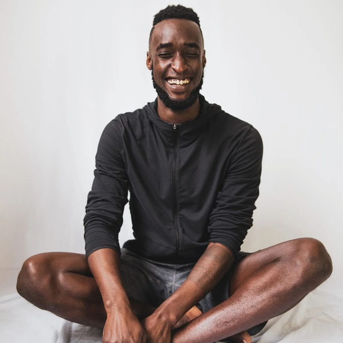 Phil Kayumba, yoga teacher at I Am That Studio in Collingwood, Melbourne