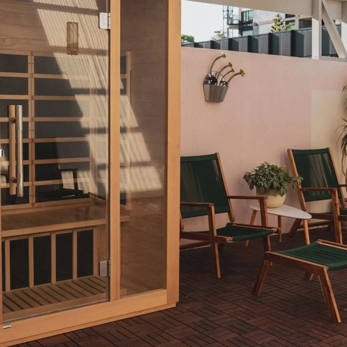 Infrared sauna and cold plunge at I Am That Studio in Collingwood, Melbourne