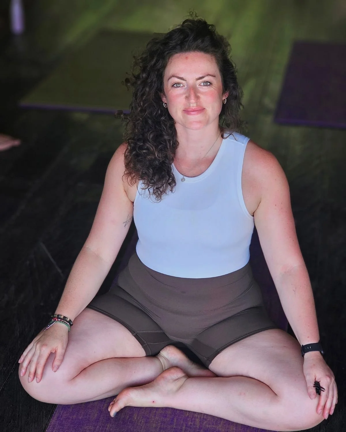 Niamh Pollins, yoga teacher and host of the I Am That Studio Bali retreat in Northwest Bali