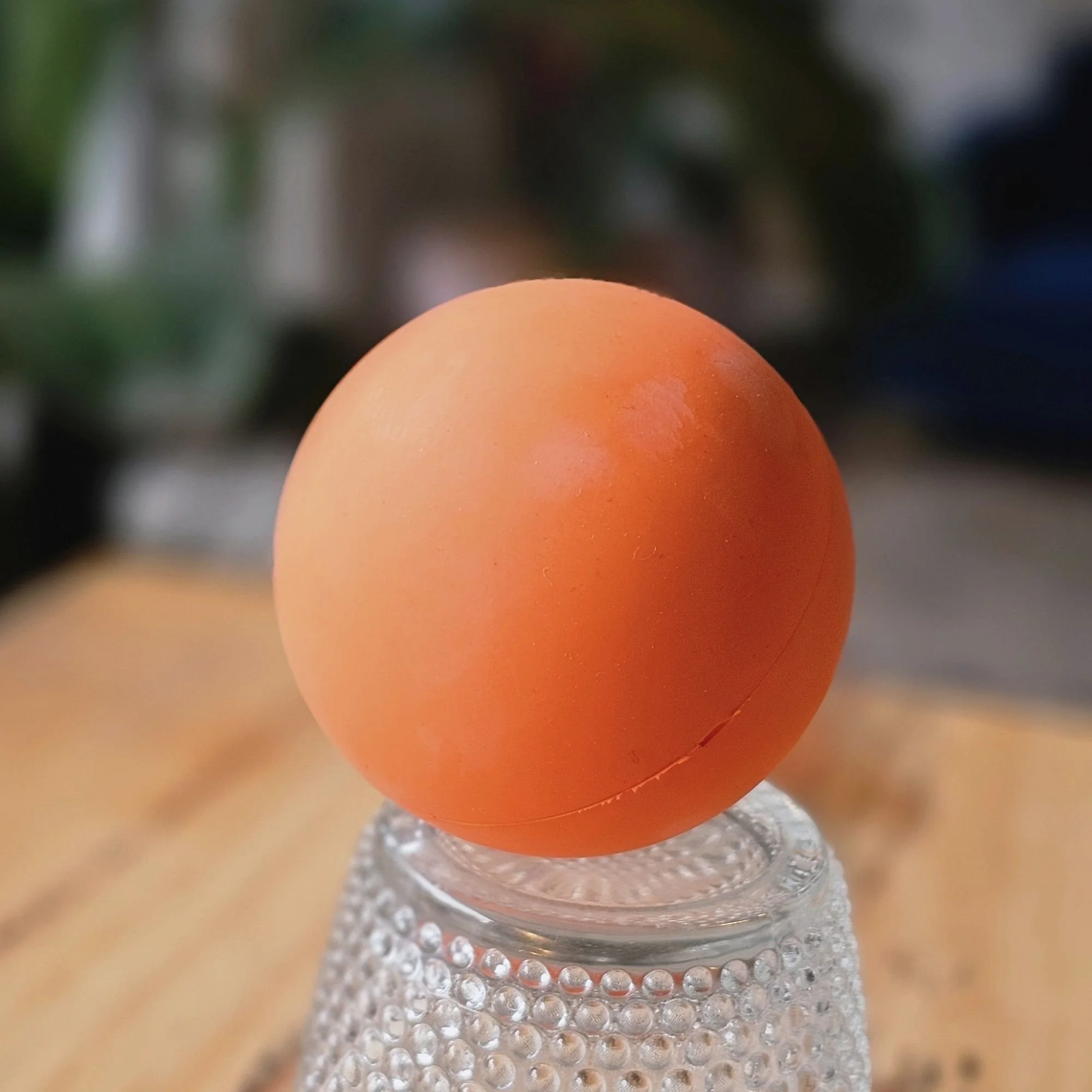 Orange myofascial release ball available at I Am That Studio in Collingwood, Melbourne