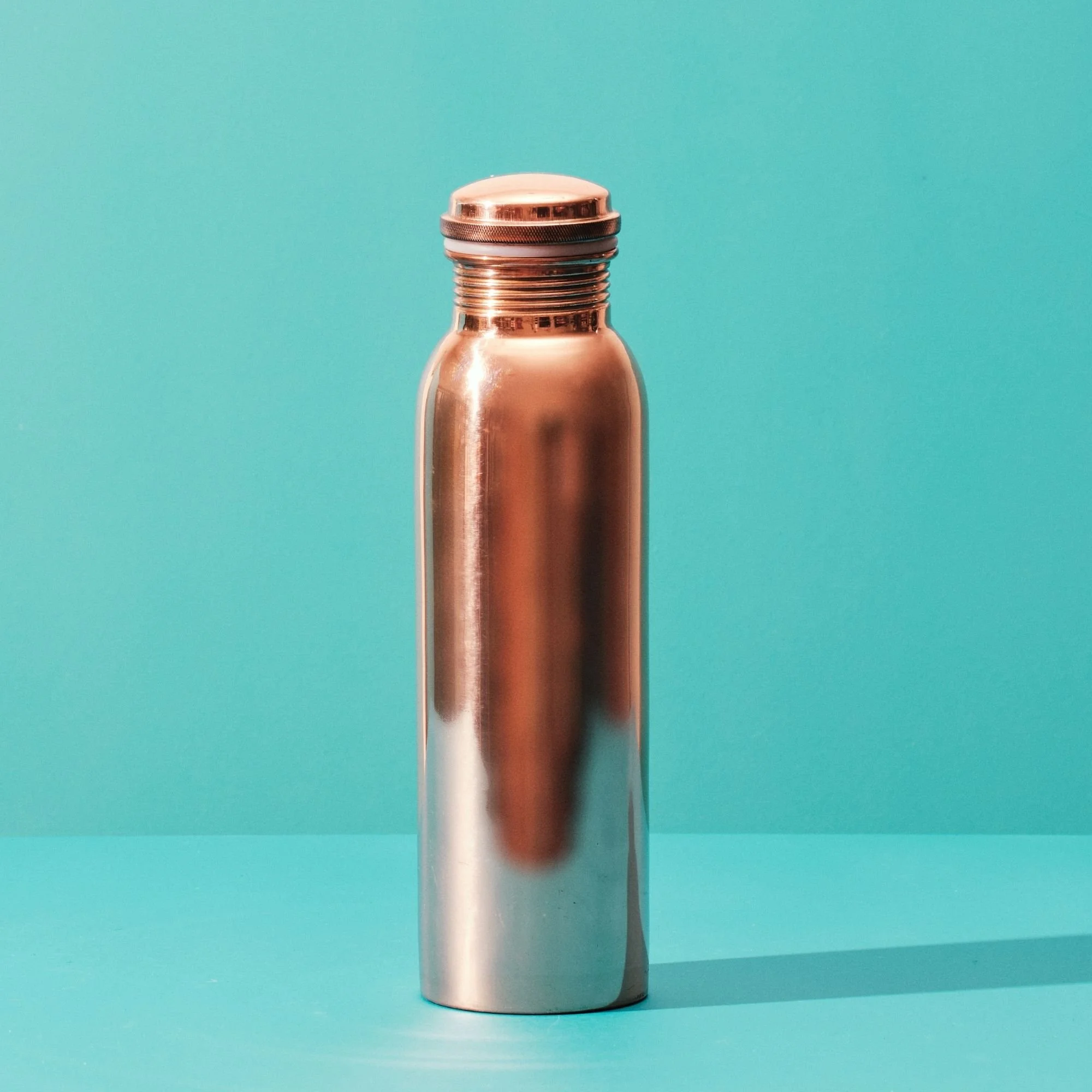 Smooth Copper Water Bottle – 900ml