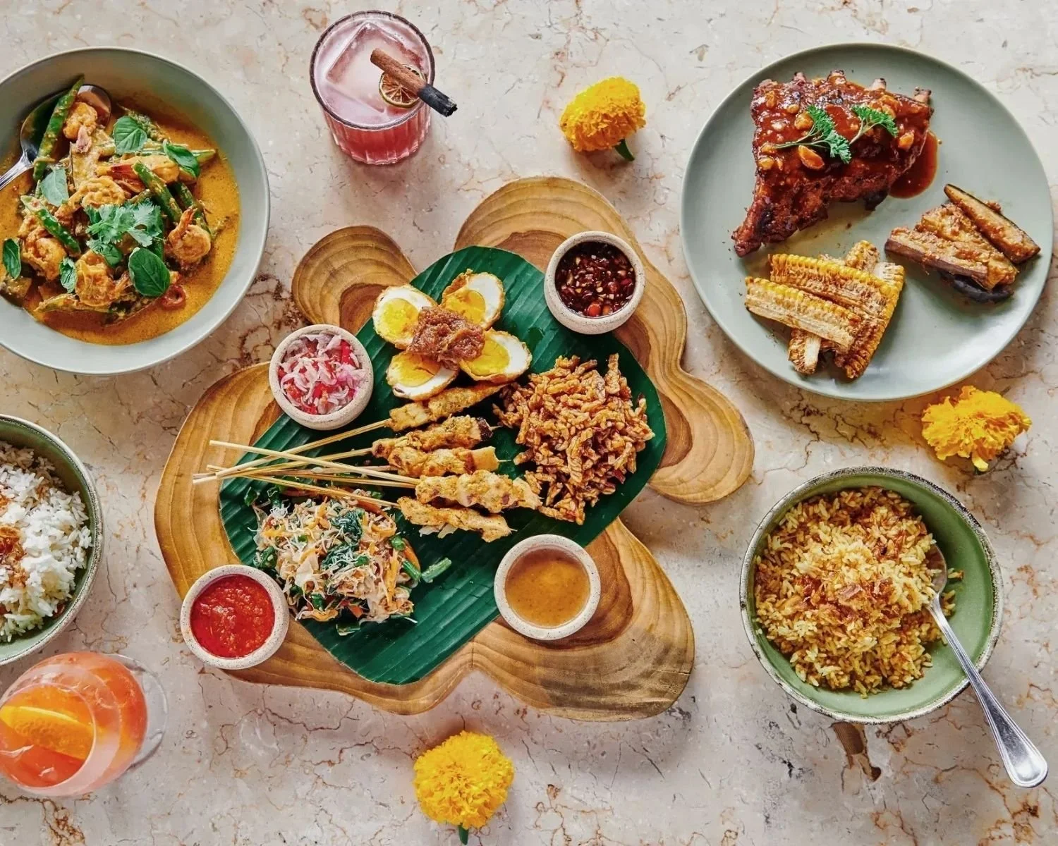 Seasonal chef-prepared meals served during the I Am That Studio Bali yoga retreat