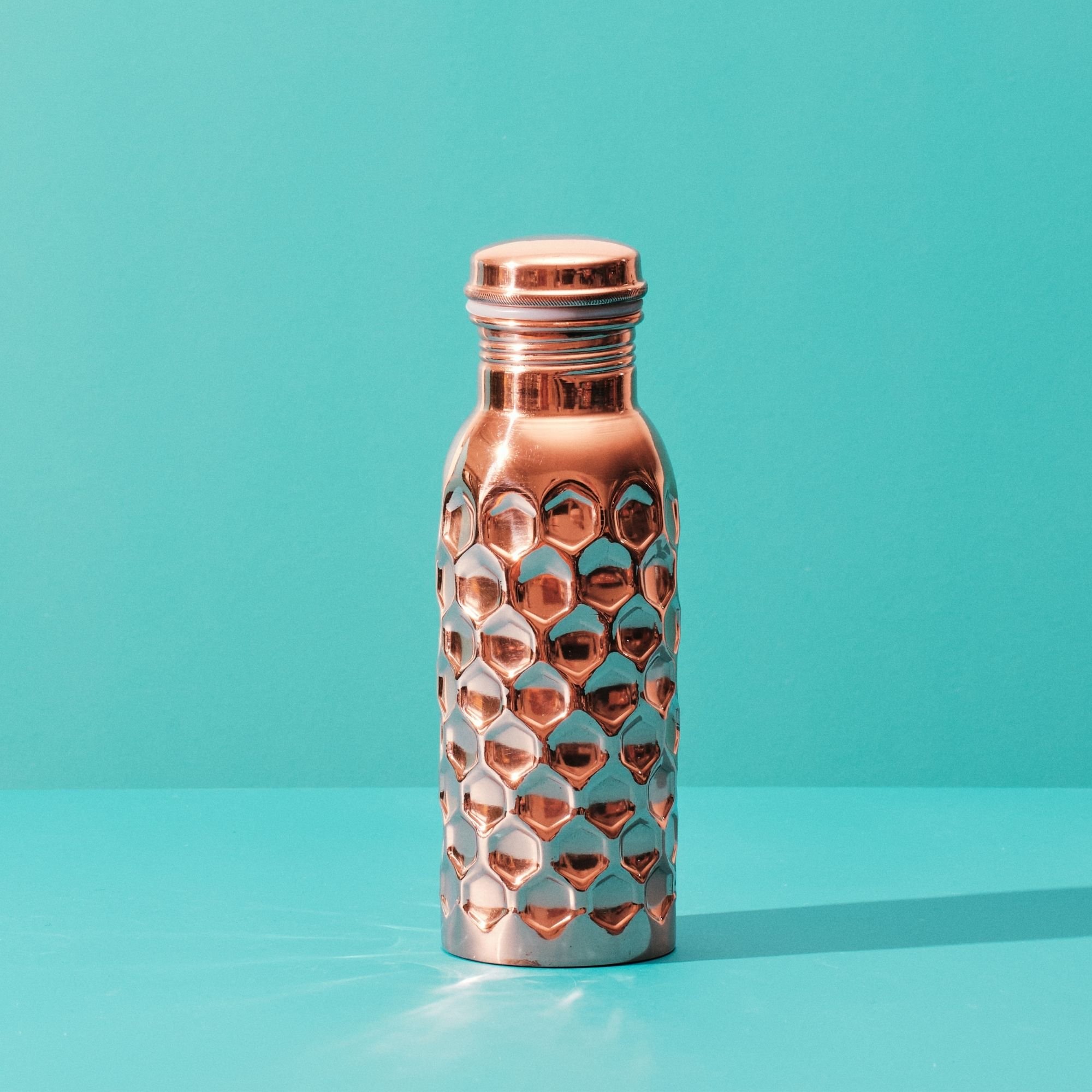 Hammered Copper Water Bottle – 600ml