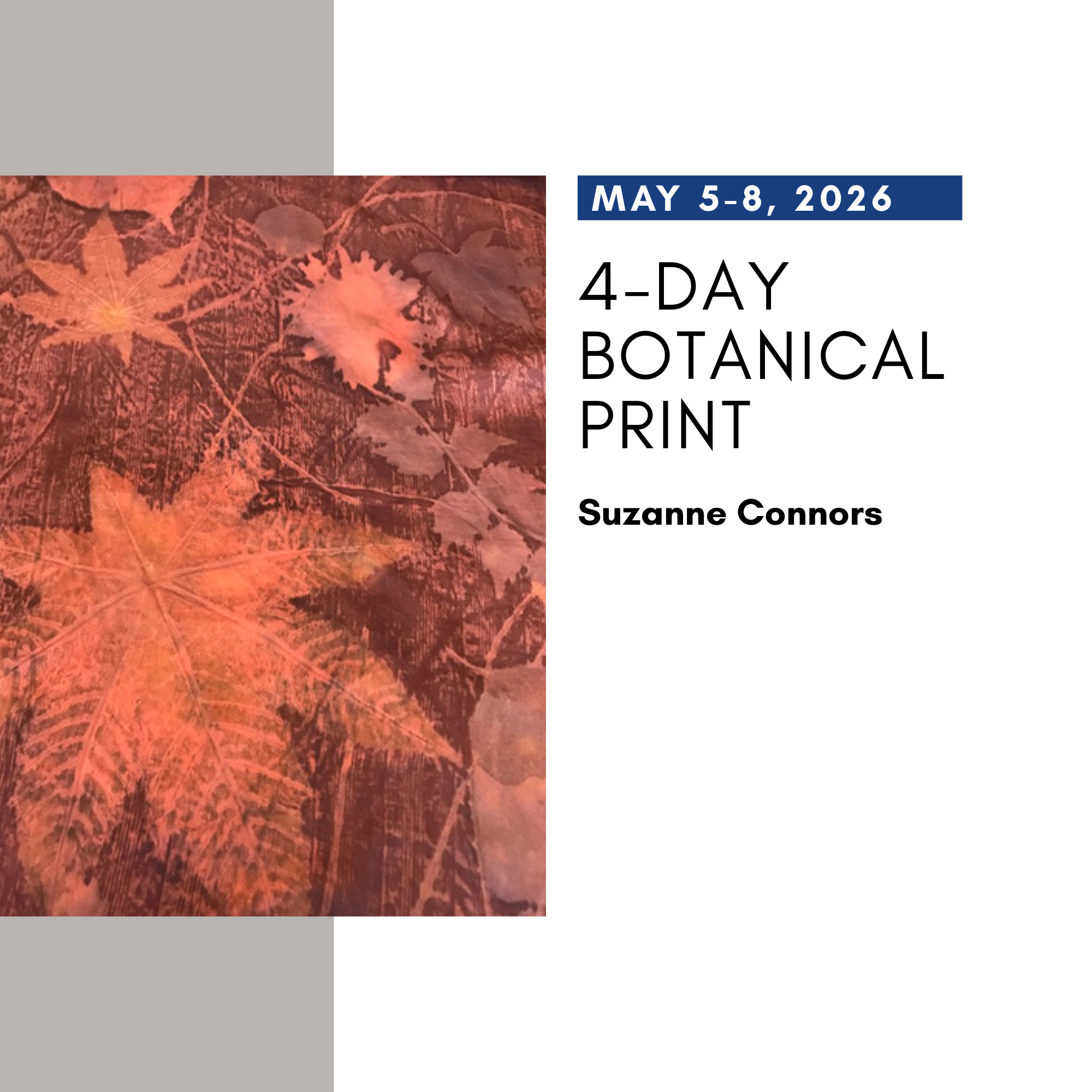 4-Day Botanical Print with Suzanne Connors