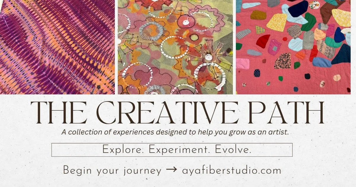Every artist's journey is different!

Some begin with a single workshop. Others return year after year, building skills, exploring new techniques, and discovering new directions in their work.

The Creative Path is a collection of workshops, retreats