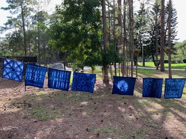 Shibori workshop at Morakami Japanese Gardens and Museum