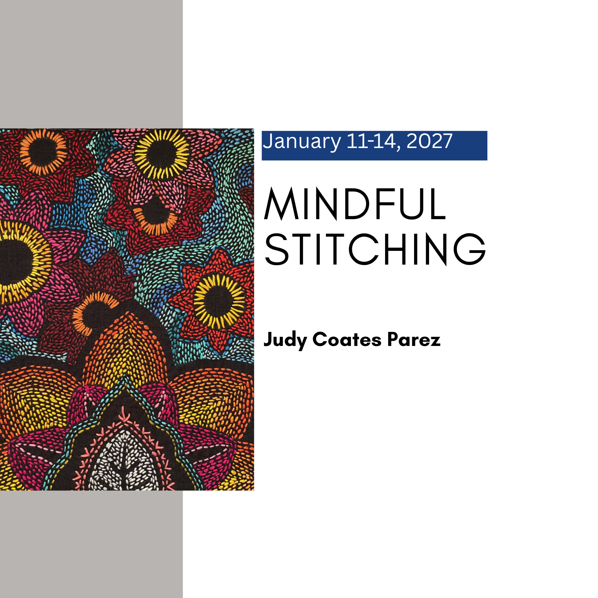 Mindful Stitching with Judy Coates Parez
