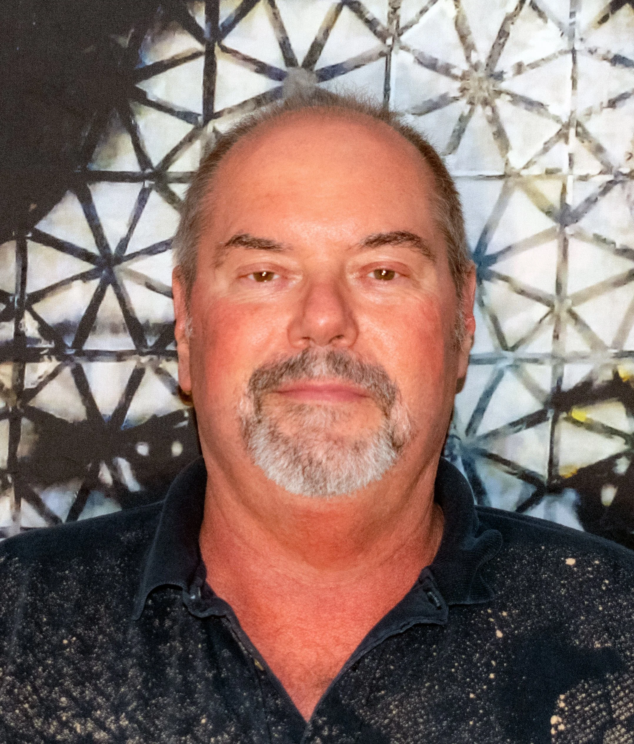Kevin Womack in studio, known for bold, intuitive approaches to dye and surface design