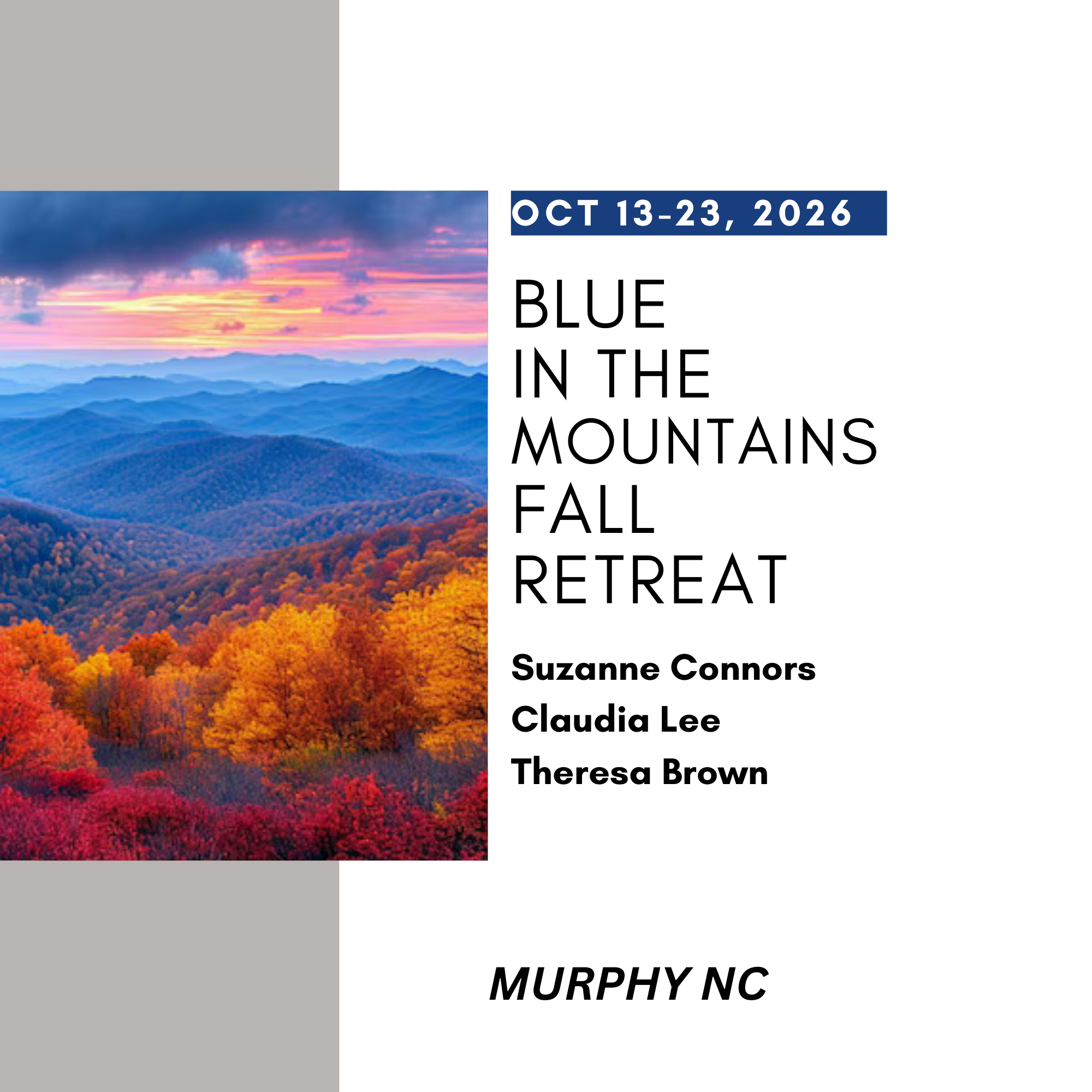 🍂 Blue in the Mountains: A Fall Fiber Retreat 🍂