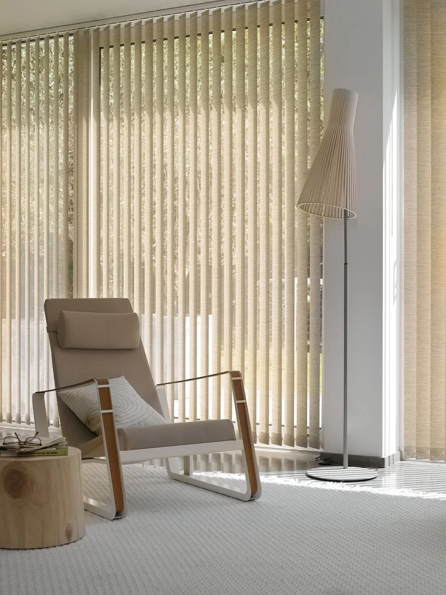 Fabric vertical blinds image 1