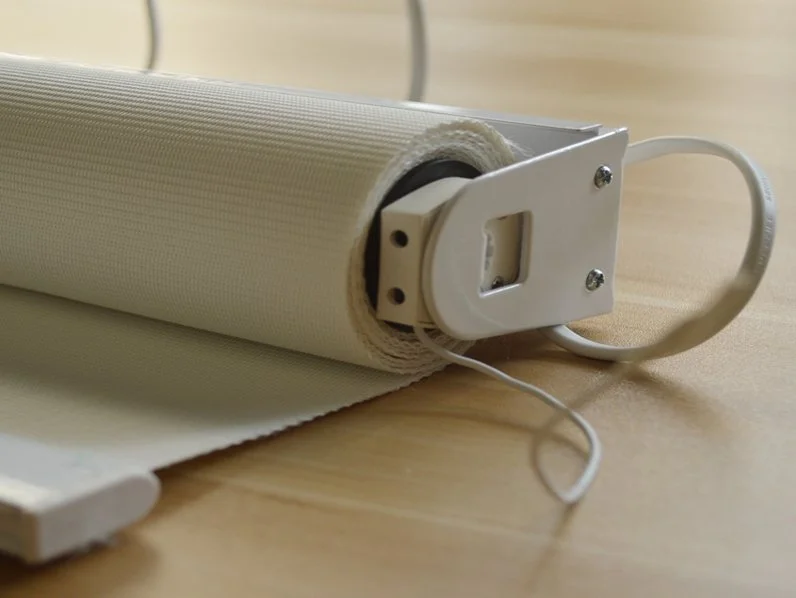 Custom motorized blinds installed in a modern interior in the Philippines