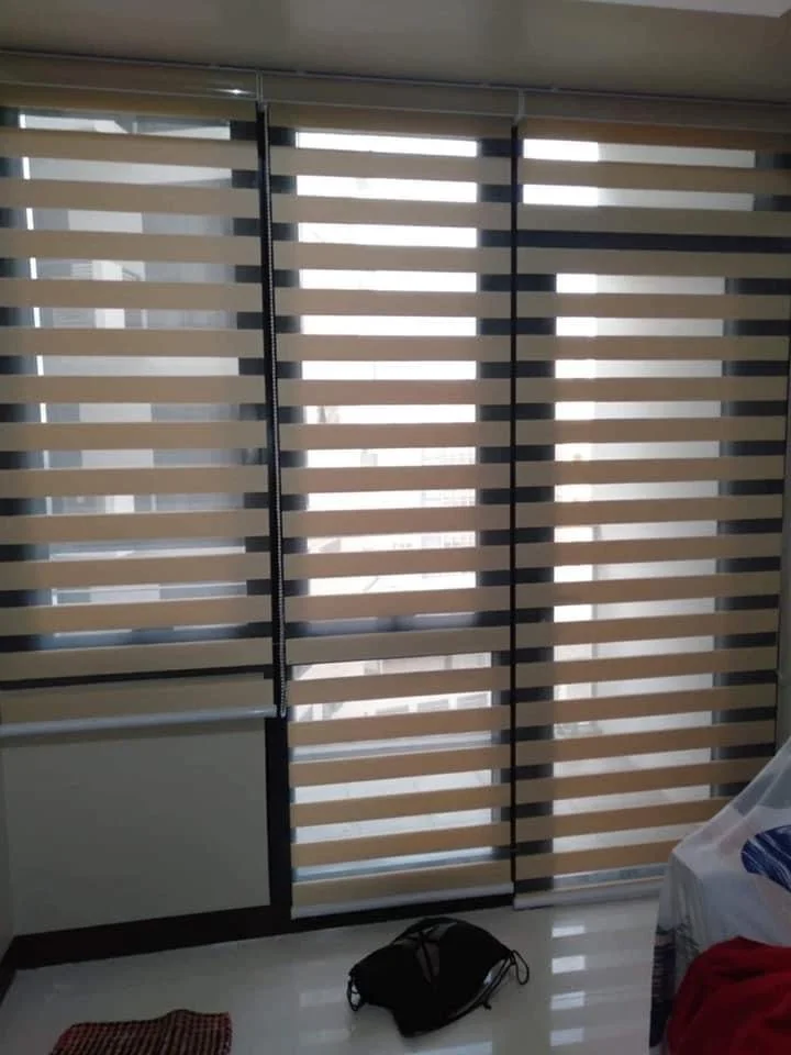 Residential combi blinds installation by Blinds & Decors Philippines for a home interior window treatment project