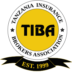 Tanzania Insurance Brokers Association logo with yellow circle and black text, established 1999.