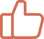 Thumbs-up hand gesture icon