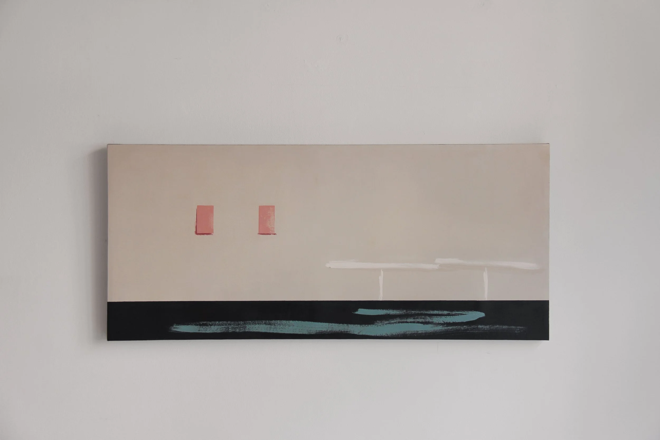 Navigli Synthesis, oil on canvas 90x40 cm, Milan (Italy) 2026
