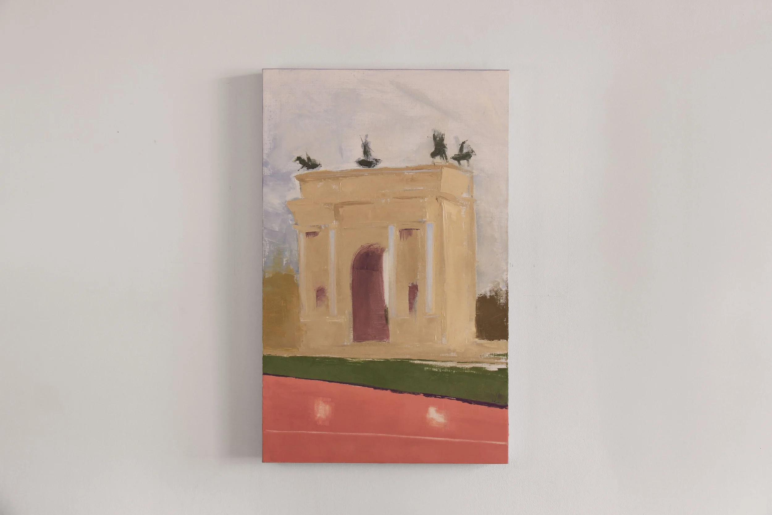 Peace. Arch of Peace, oil on canvas 80x50, Milan (Italy) 2025 
