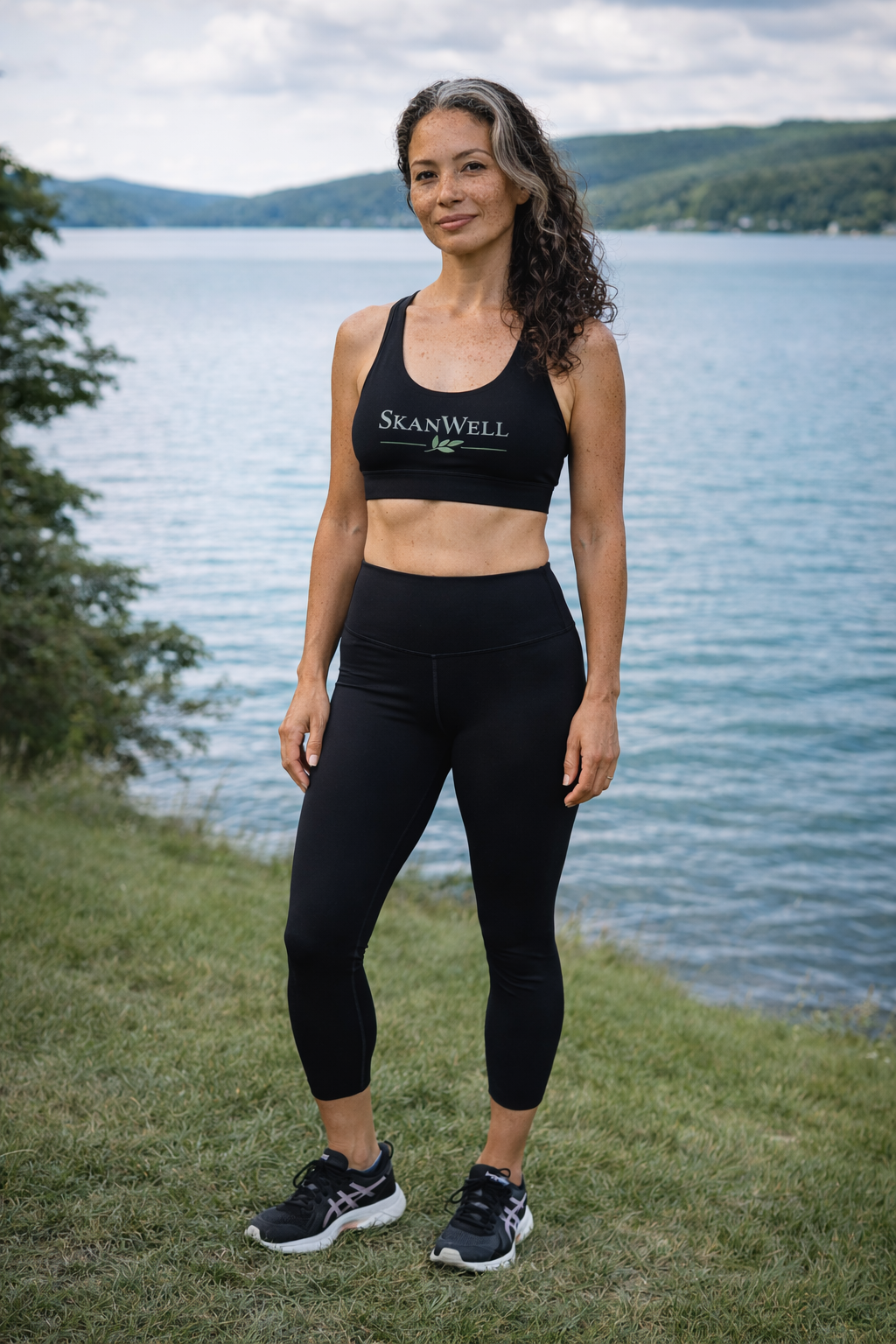 Confident pose by Skaneateles Lake