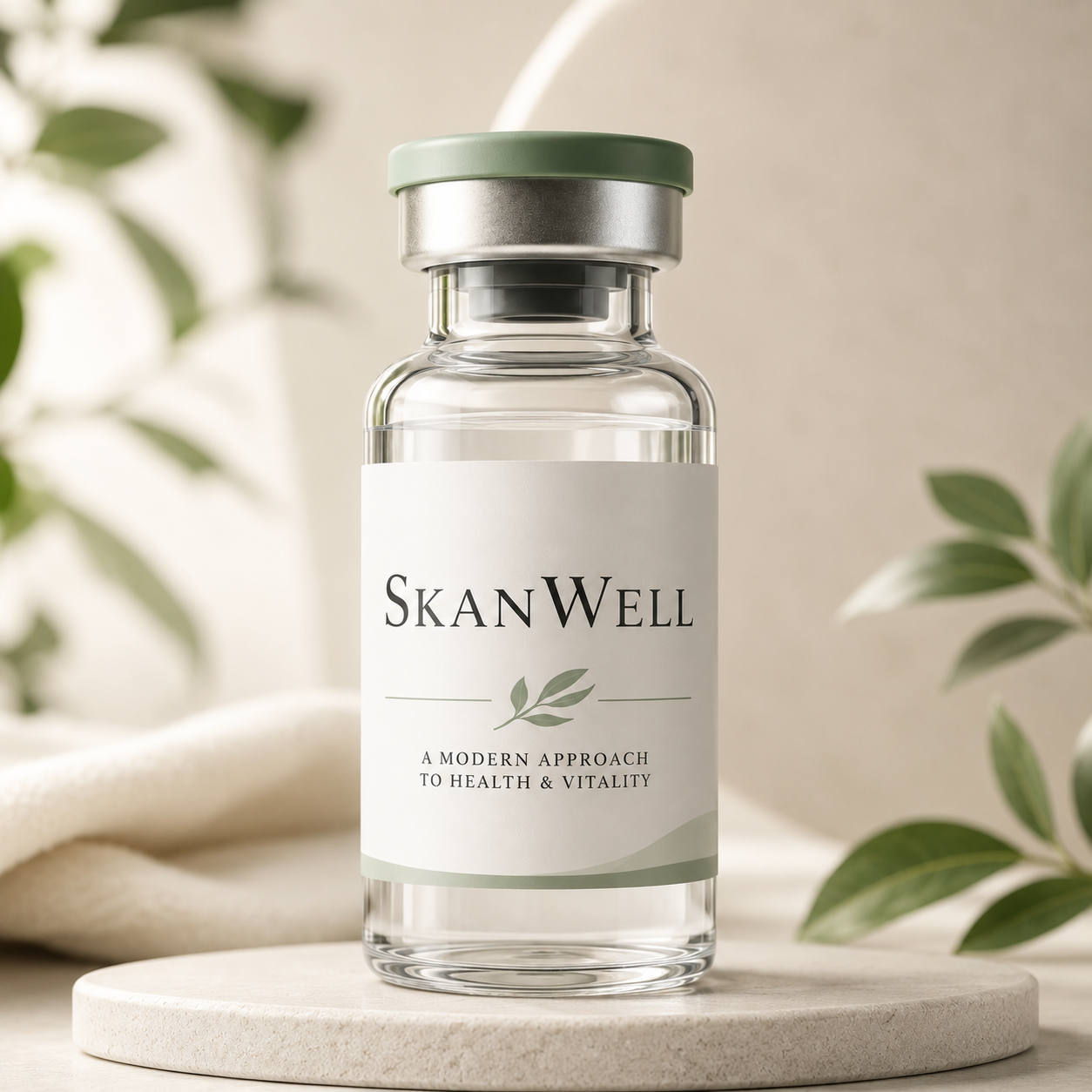 A vile of testosterone replacement therapy medication at SkanWell in  Camillus NY