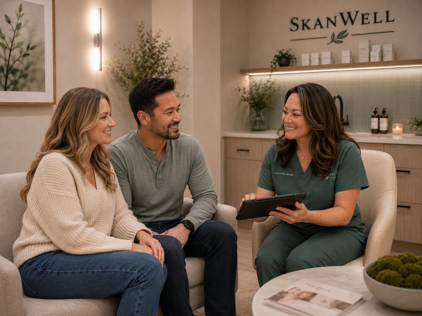 SkanWell aesthetic and wellness treatment room