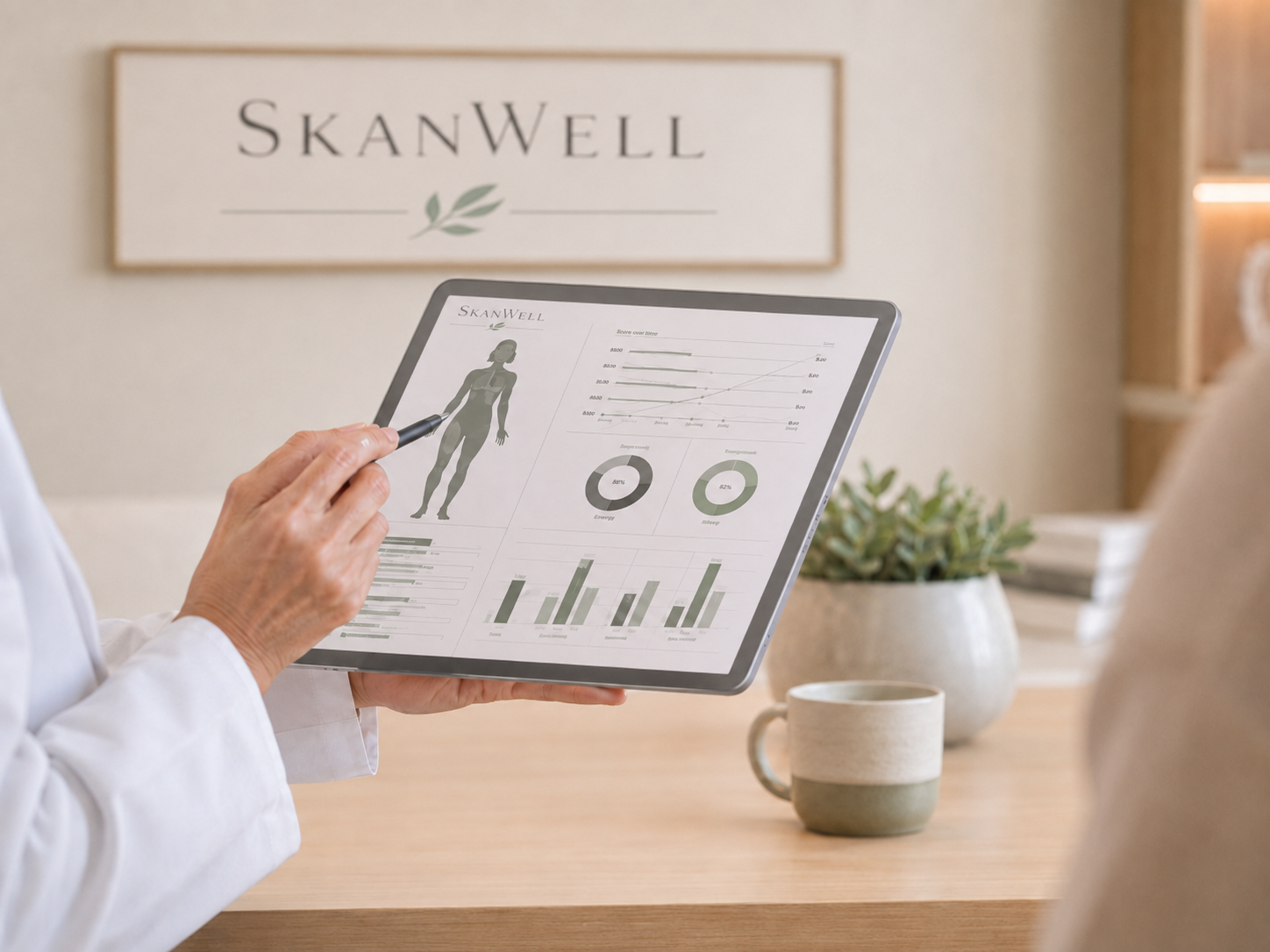 A patient receiving a medical weight management and body composition consultation at SkanWell in Camillus, NY - Manlius, NY