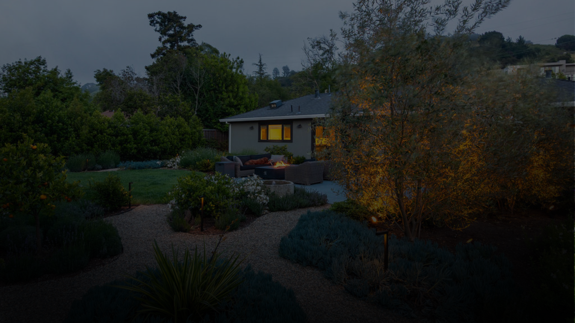 custom outdoor lighting installed by Marin County electrician