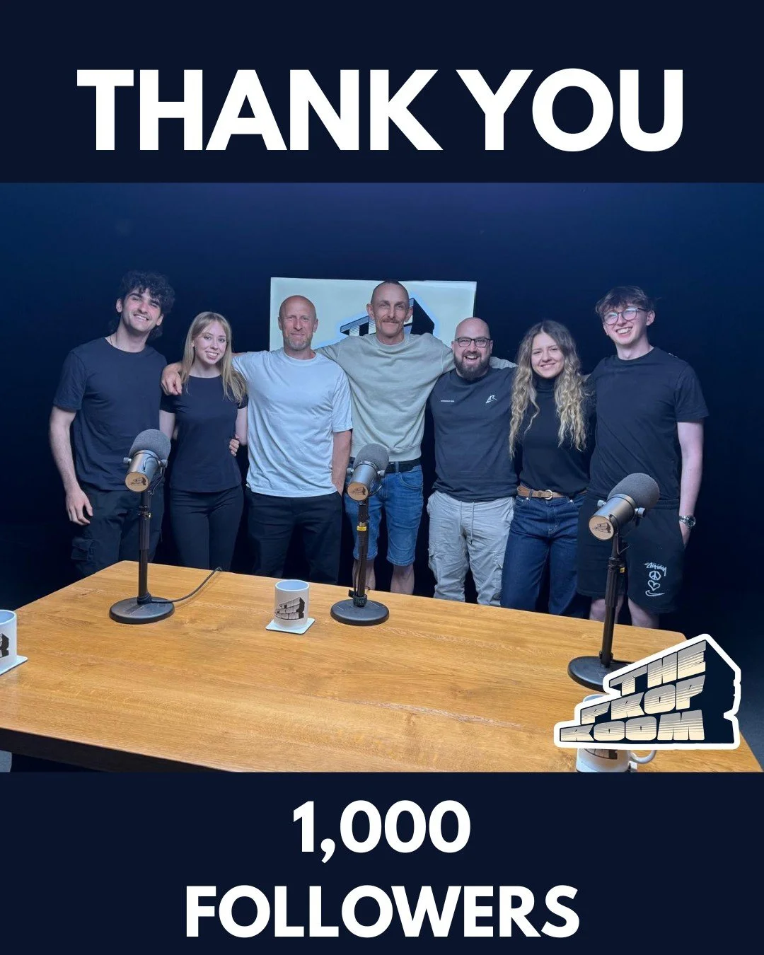 A huge THANK YOU to our 1,000 followers!

We are just getting started...

#theproproompodcast
#uniofherts
#artdepartment
#TPRP
