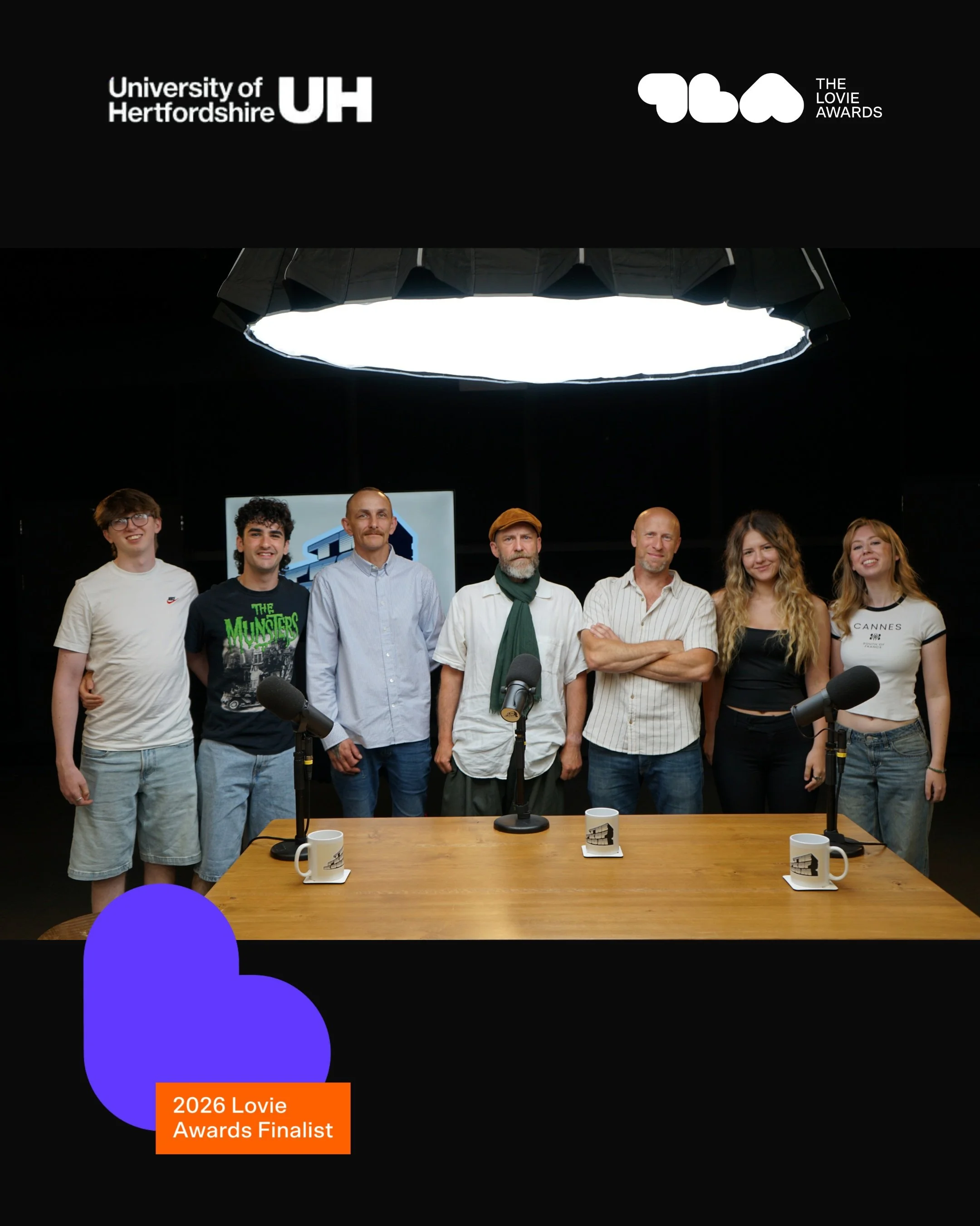 We are honoured to be through to the final of the @thelovieawards in the Podcasts - Television &amp; Film Category!

We owe a huge portion of our success to the incredible team of staff and students from @uniofherts 

After working together for the l