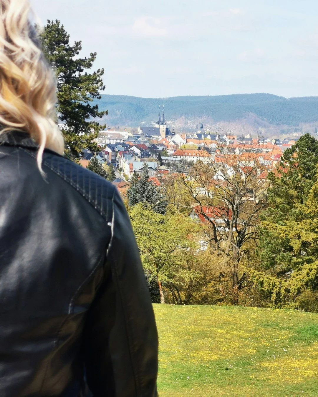 Blick von der Villa auf Saalfeld