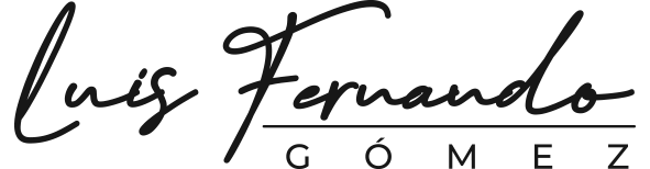 Firma estilizada con el nombre Luis Fernando Gómez