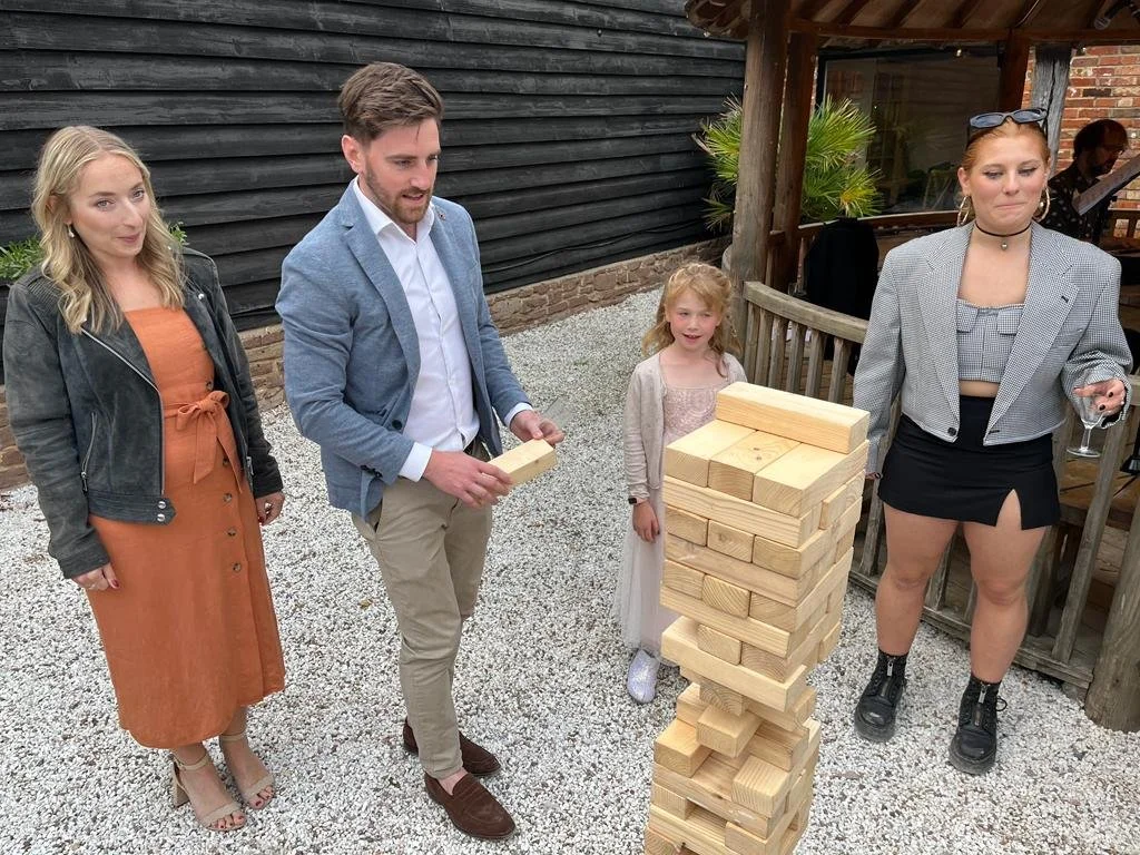 giant jenga wedding games kent