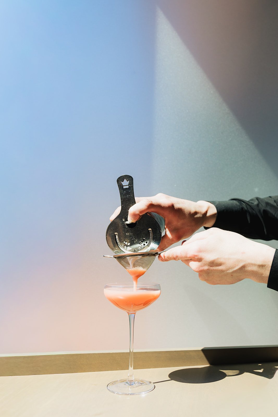 rainbow cocktail atmosphere