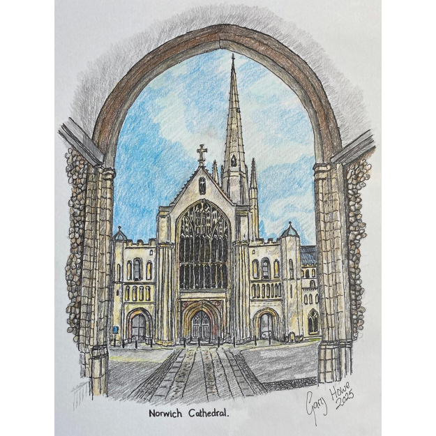 Norwich cathedral (original artwork)