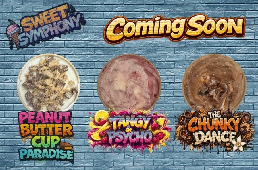 We don&rsquo;t just scoop ice cream&hellip; we remix it. 🎶🍦

New tracks just loaded 👀
Still not selling yet&mdash;just building the lineup&hellip;

🥜 Peanut Butter Cup Paradise
🍓 Tangy &amp; Psycho
🍫 The Chunky Dance

When we go live&hellip; wh