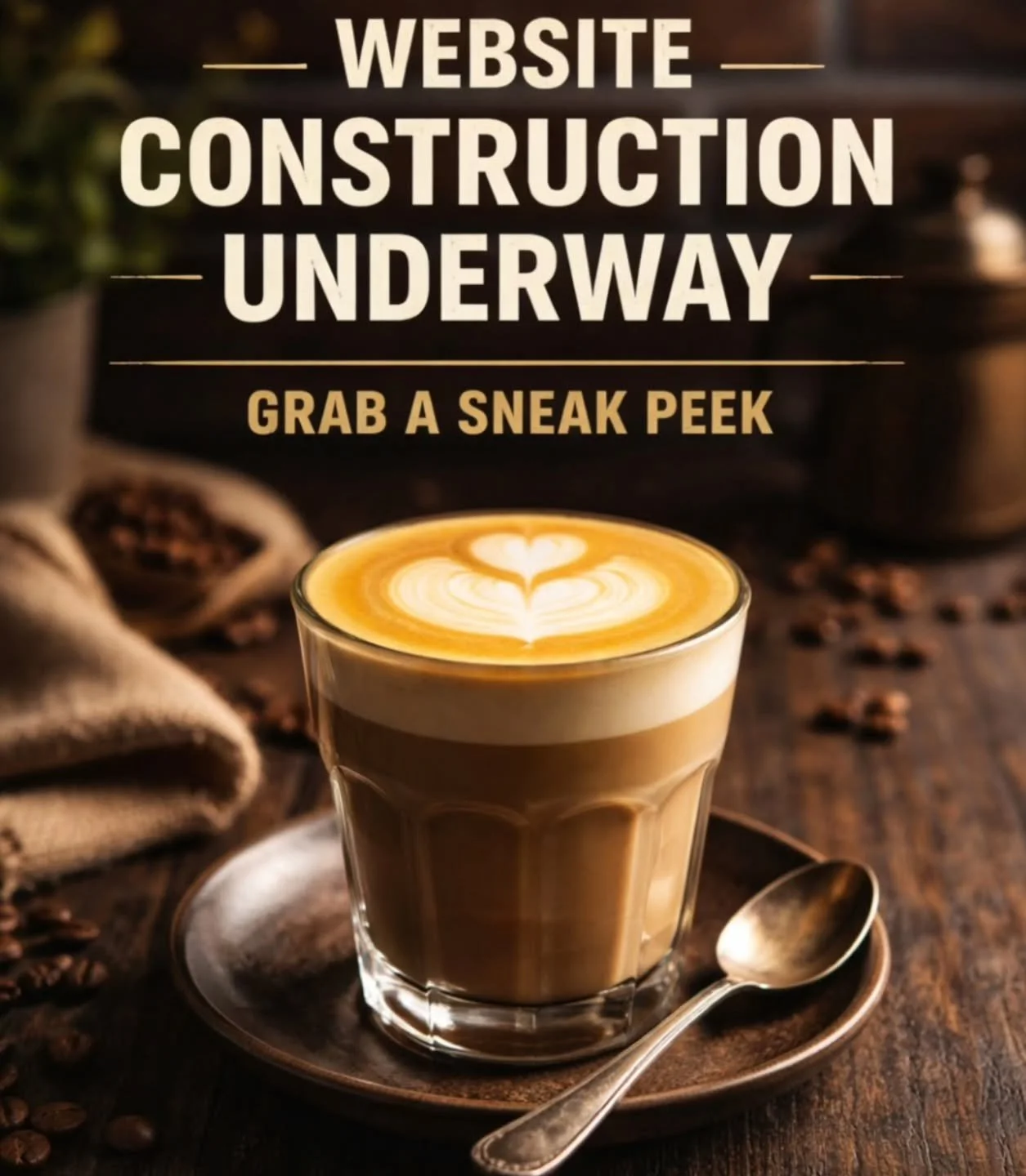 Visit us at thecaffeinedepartment.com to check on our progress!