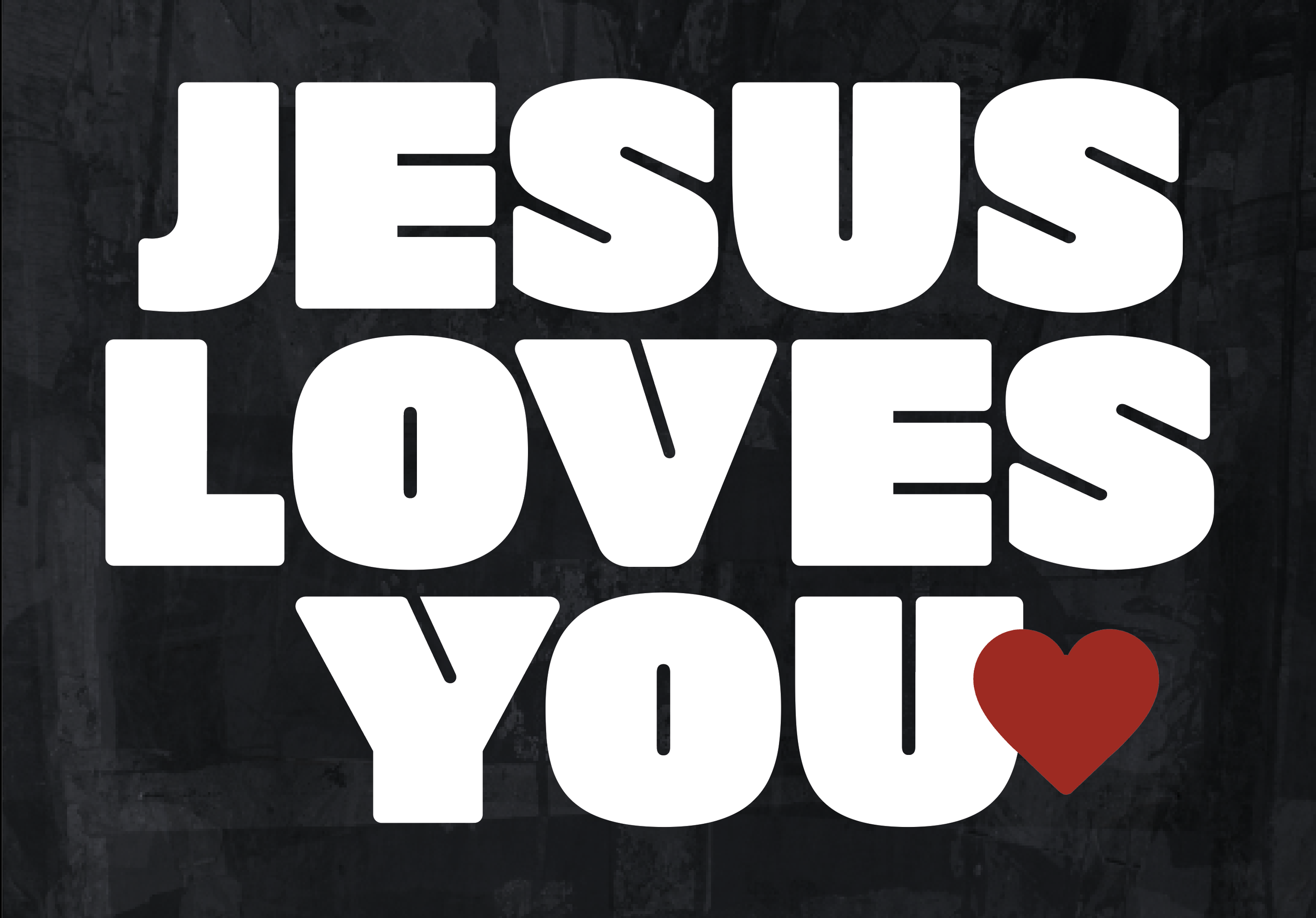 Sticker Jesus Loves You x50