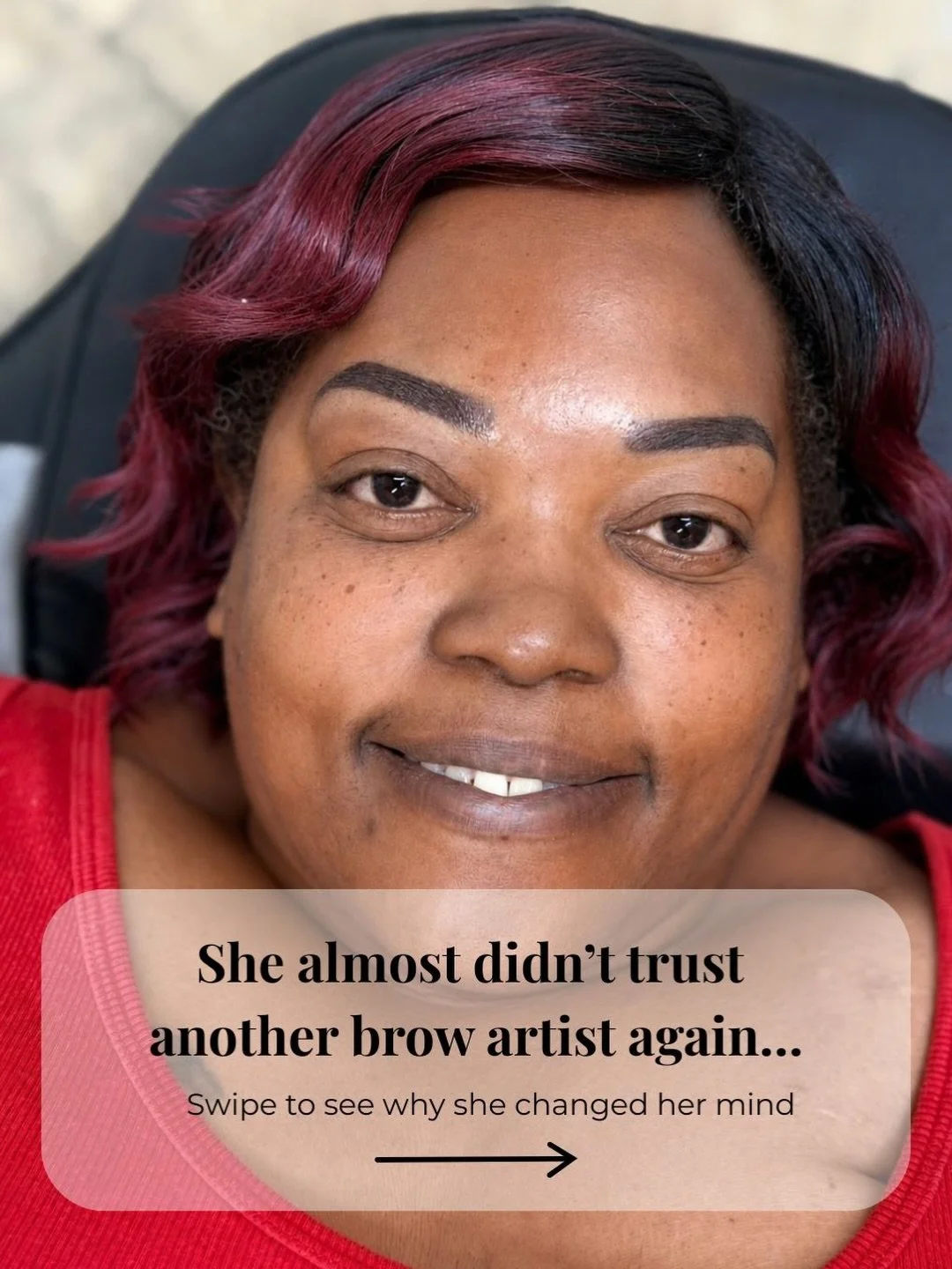 Some clients stay with you forever.

Others leave a mark on your heart after just a few appointments.

This sweet client came to me after a previous microblading experience left her disappointed. She disliked her brows so much that she never even ret