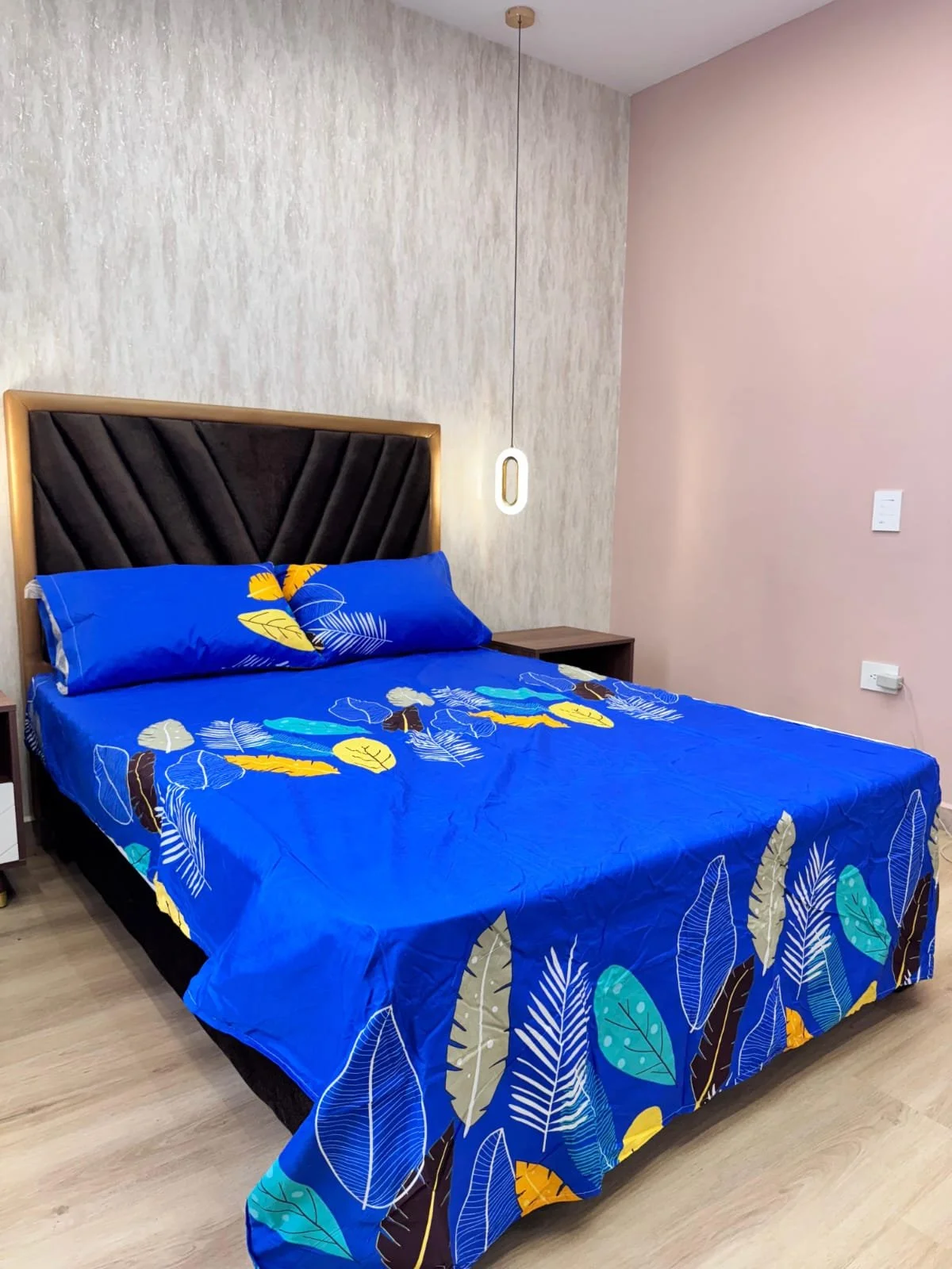 Juego de Sábanas Estampadas – Hojas Naturales (1.20)