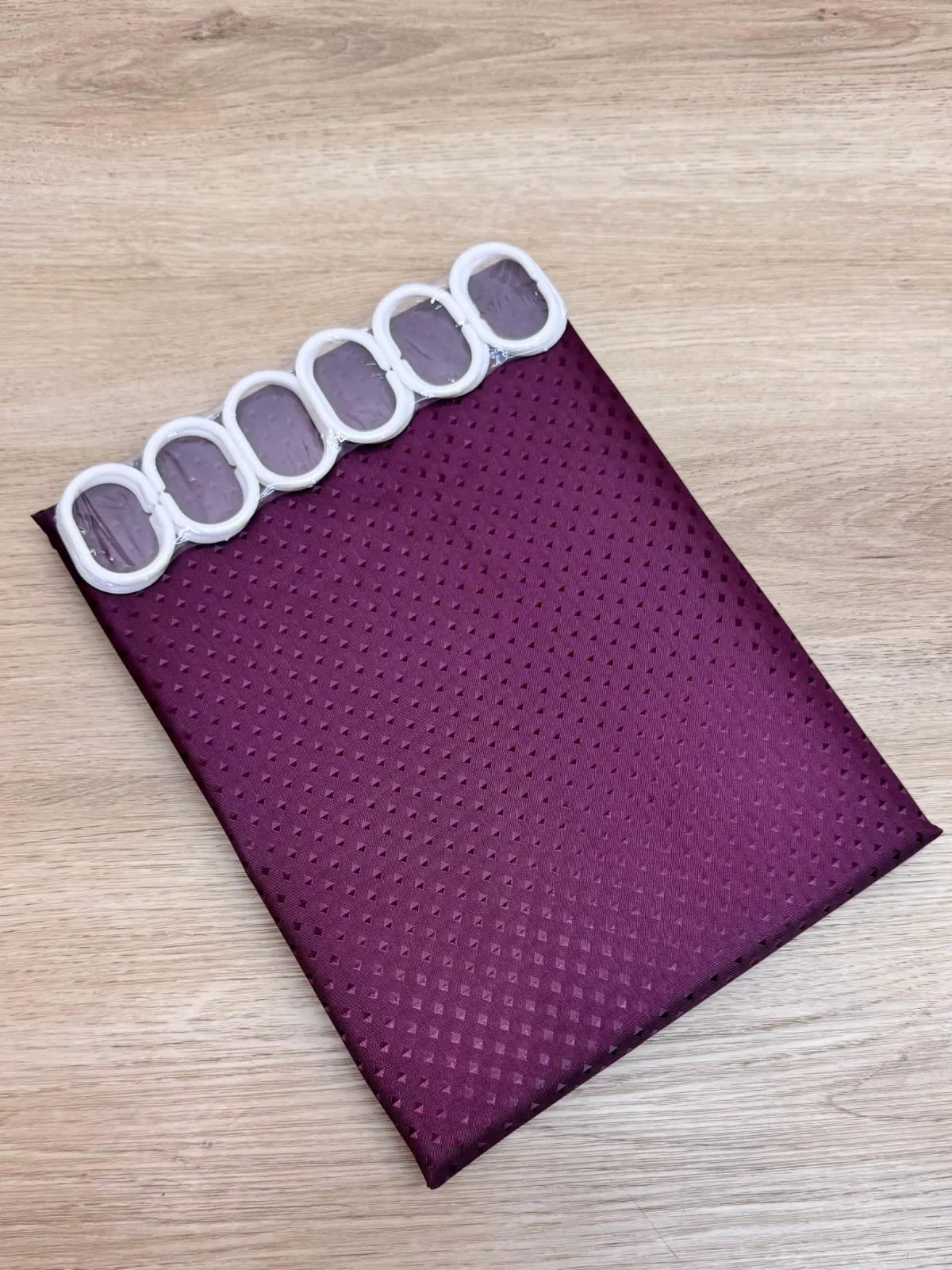 Cortina de baño unicolor - Vinotinto